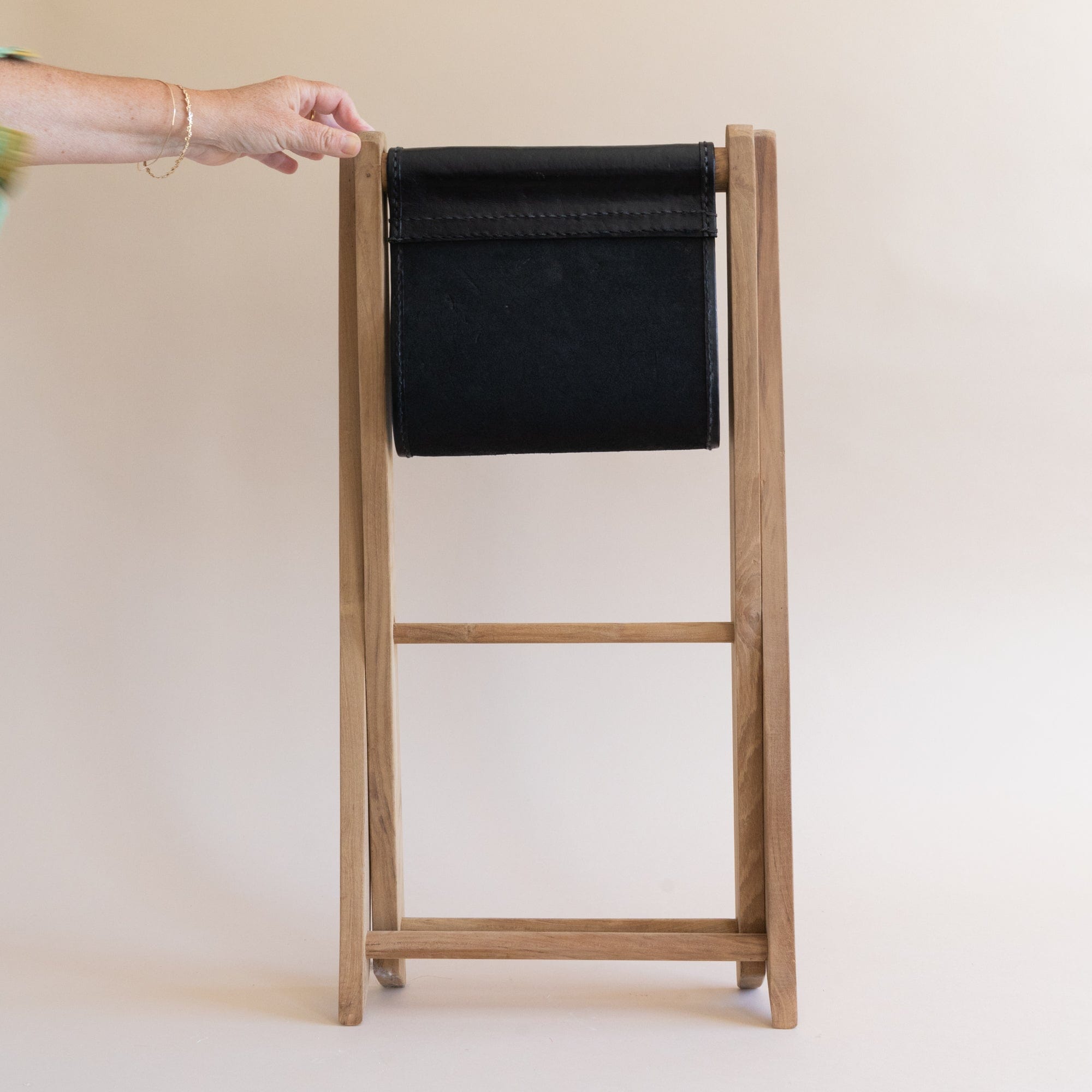 BIDK Home Seating Leather Stool