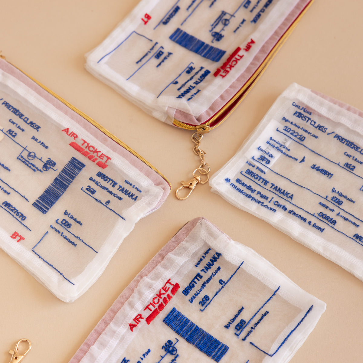 Brigitte Tanaka Bags Air Ticket Pouch by Brigitte Tanaka