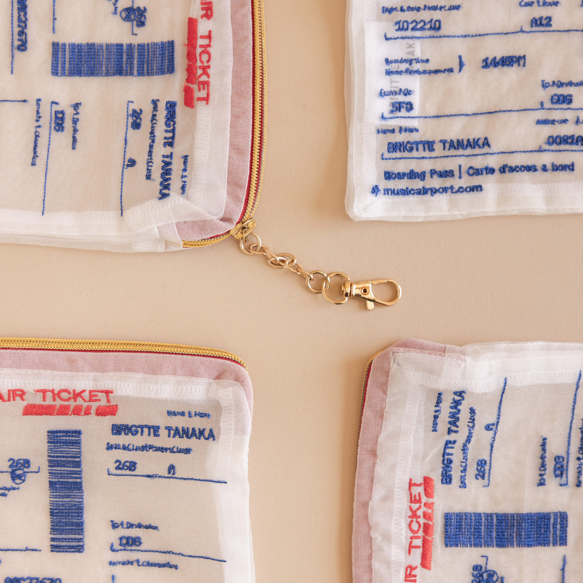 Brigitte Tanaka Bags Air Ticket Pouch by Brigitte Tanaka