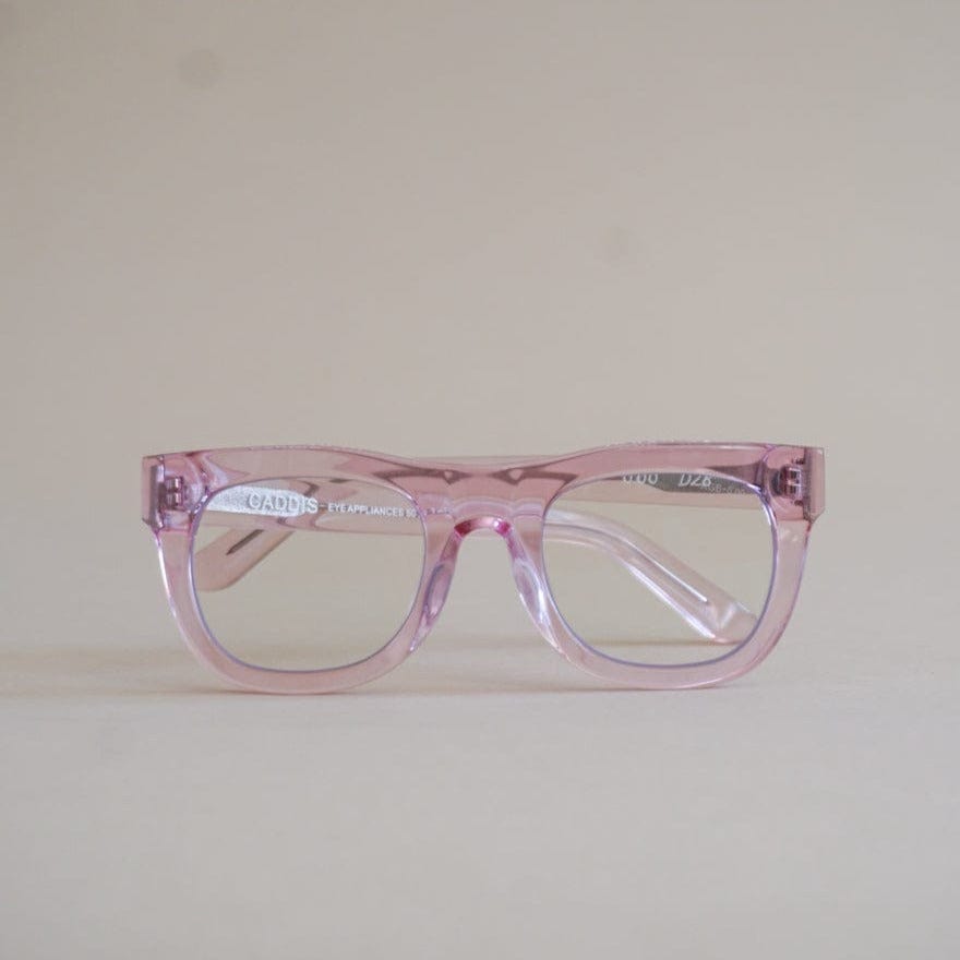 Caddis Eyewear 0.00 Caddis Glasses D28 in Clear Pink