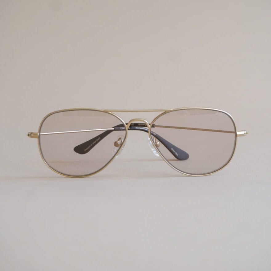 Caddis Eyewear 0.00 Caddis Glasses Mabuhay in Matte Gold Charcoal