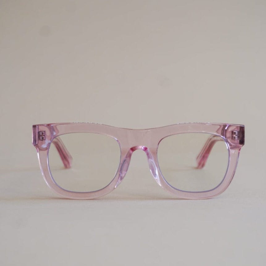 Caddis Eyewear Caddis Glasses D28 in Clear Pink