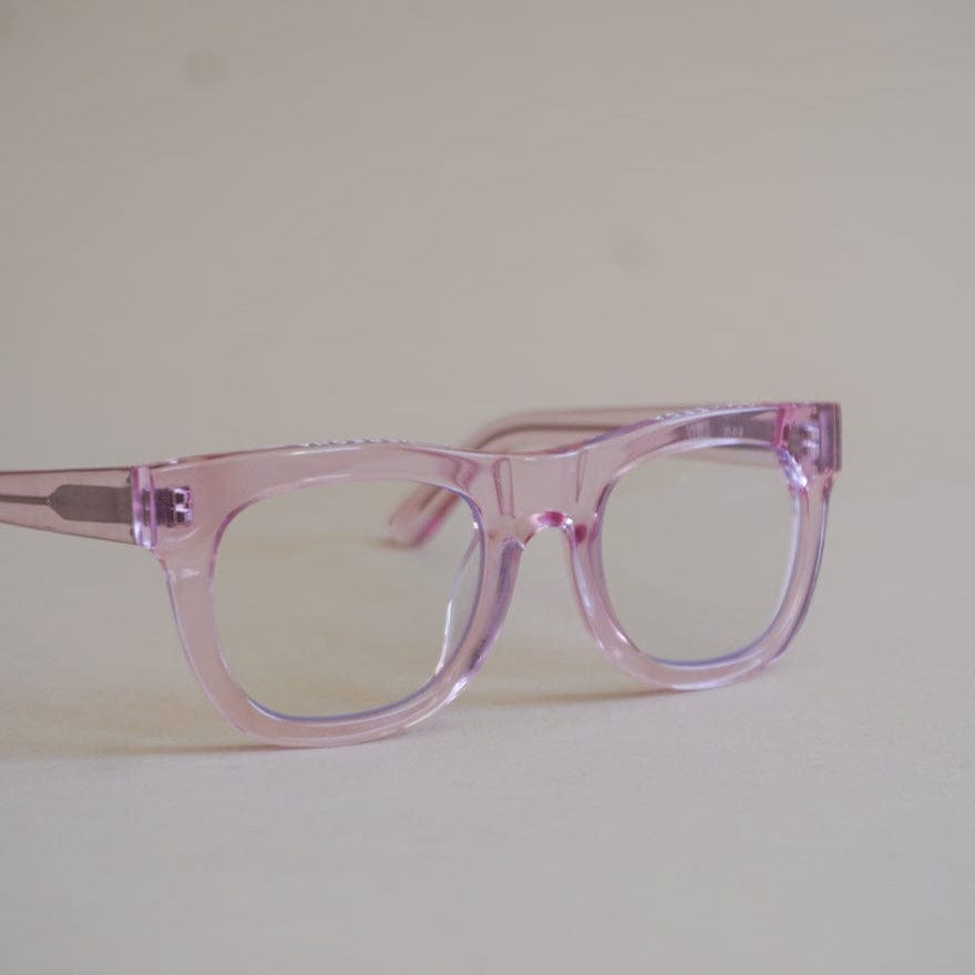 Caddis Eyewear Caddis Glasses D28 in Clear Pink