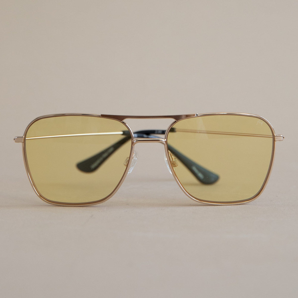 Caddis Eyewear Half-Rim Glasses in Black & Gold hemisect 1.00 readers NOLA Reading Glasses - Matte Black - Matte Gold | Caddis  main image 2