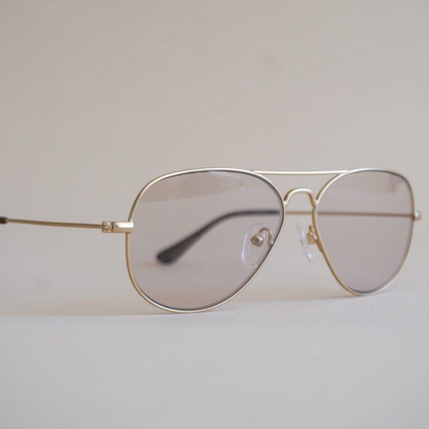 Caddis Eyewear Caddis Glasses Mabuhay in Matte Gold Charcoal