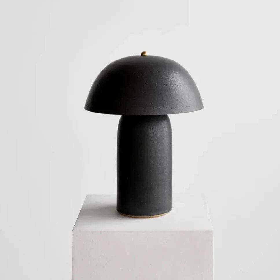 Ceramicah Lamps Medium Tera Lamp in Black by Ceramicah