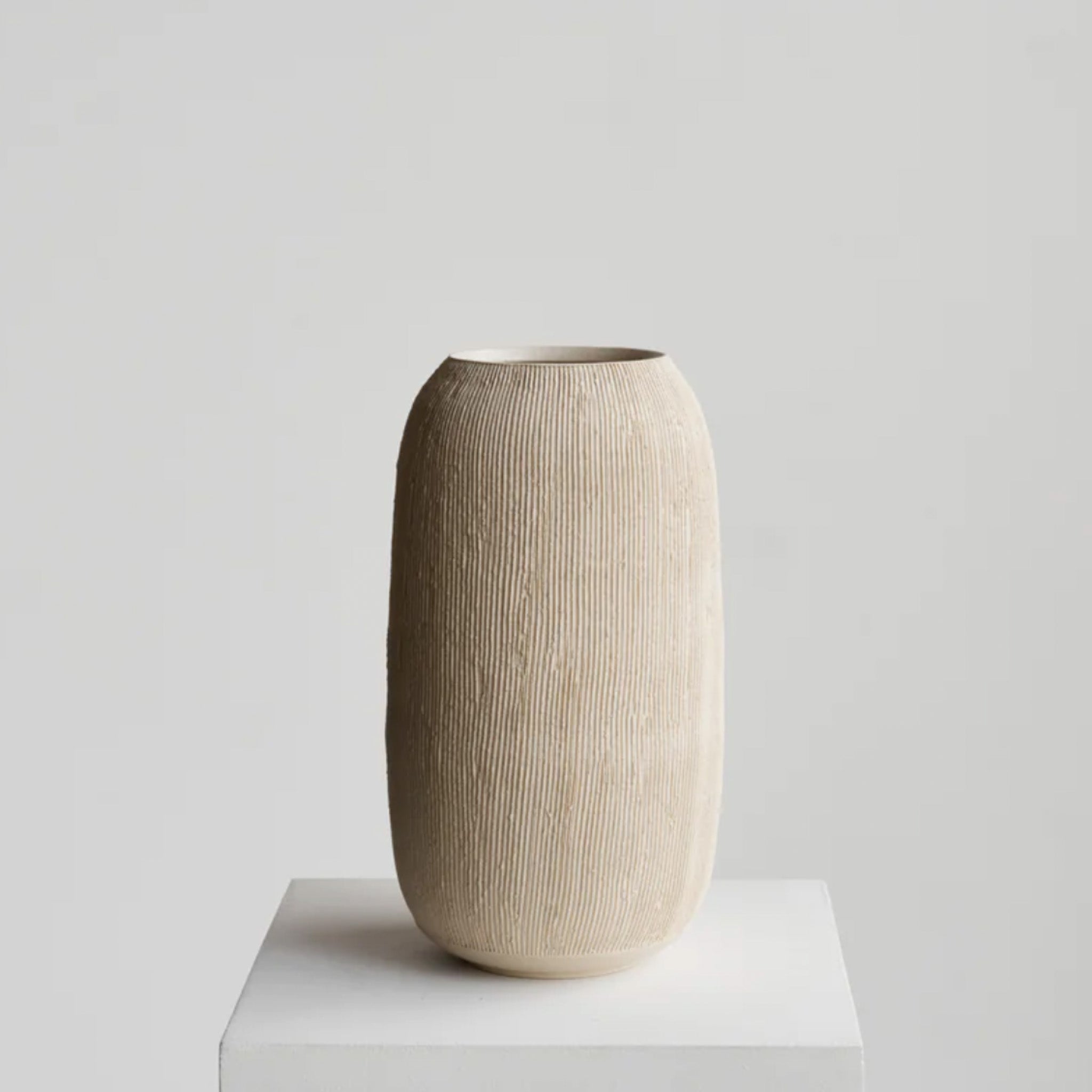 Ceramicah Statement Piece Large Dune 03 Vessel in Stone by Ceramicah