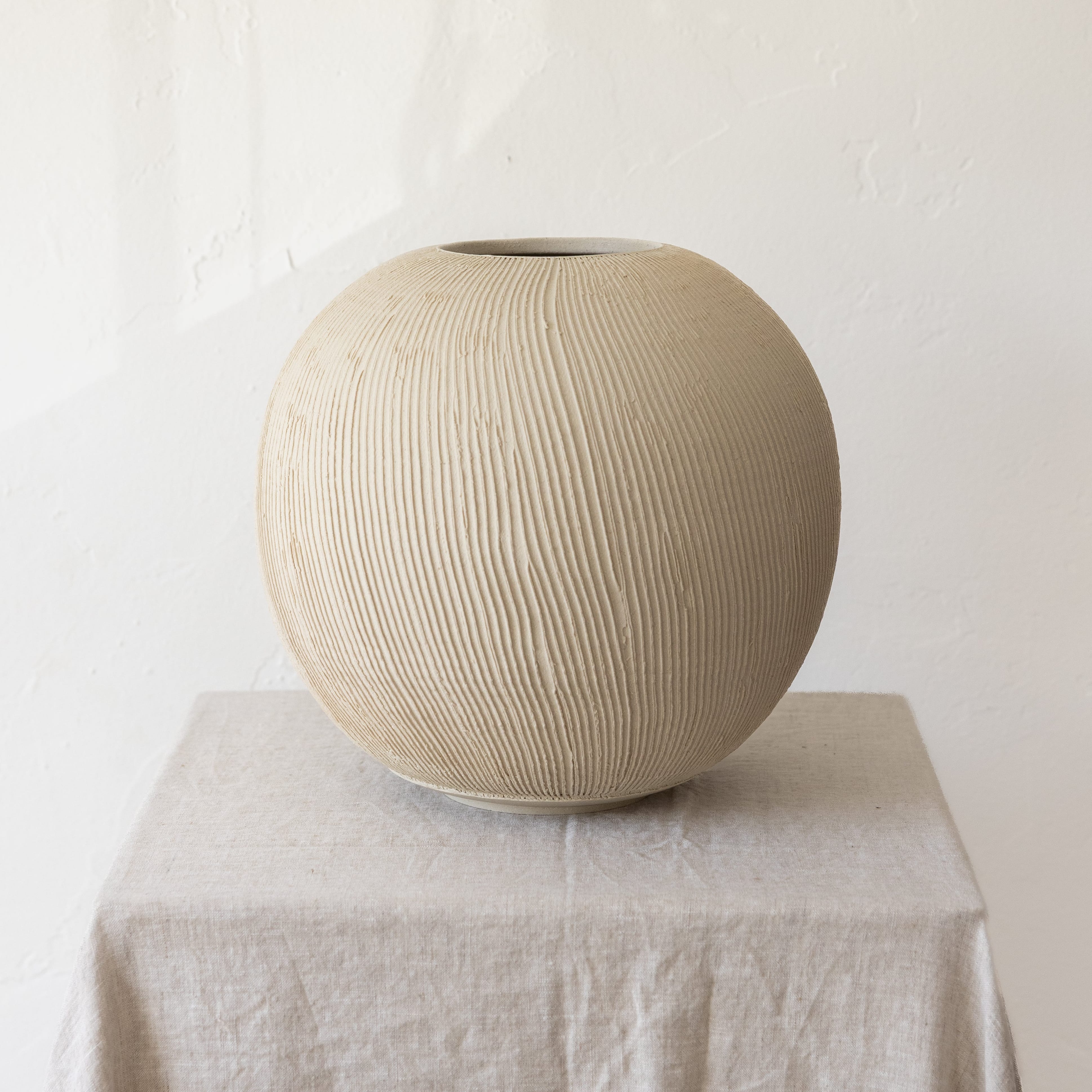 Ceramicah Statement Piece Stone / Extra Large Dune 02 Vessel by Ceramicah