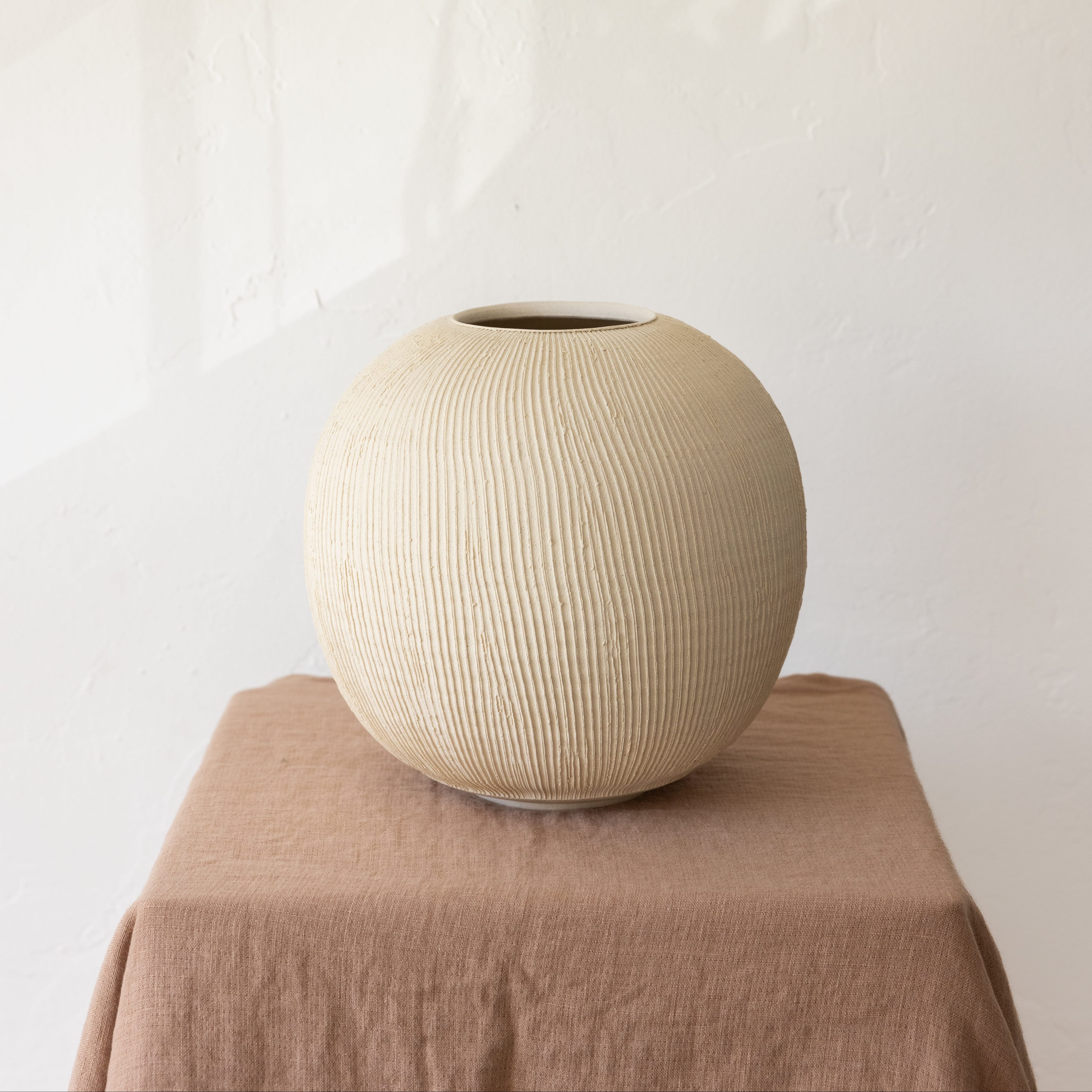 Ceramicah Statement Piece Stone / Large Dune 02 Vessel by Ceramicah