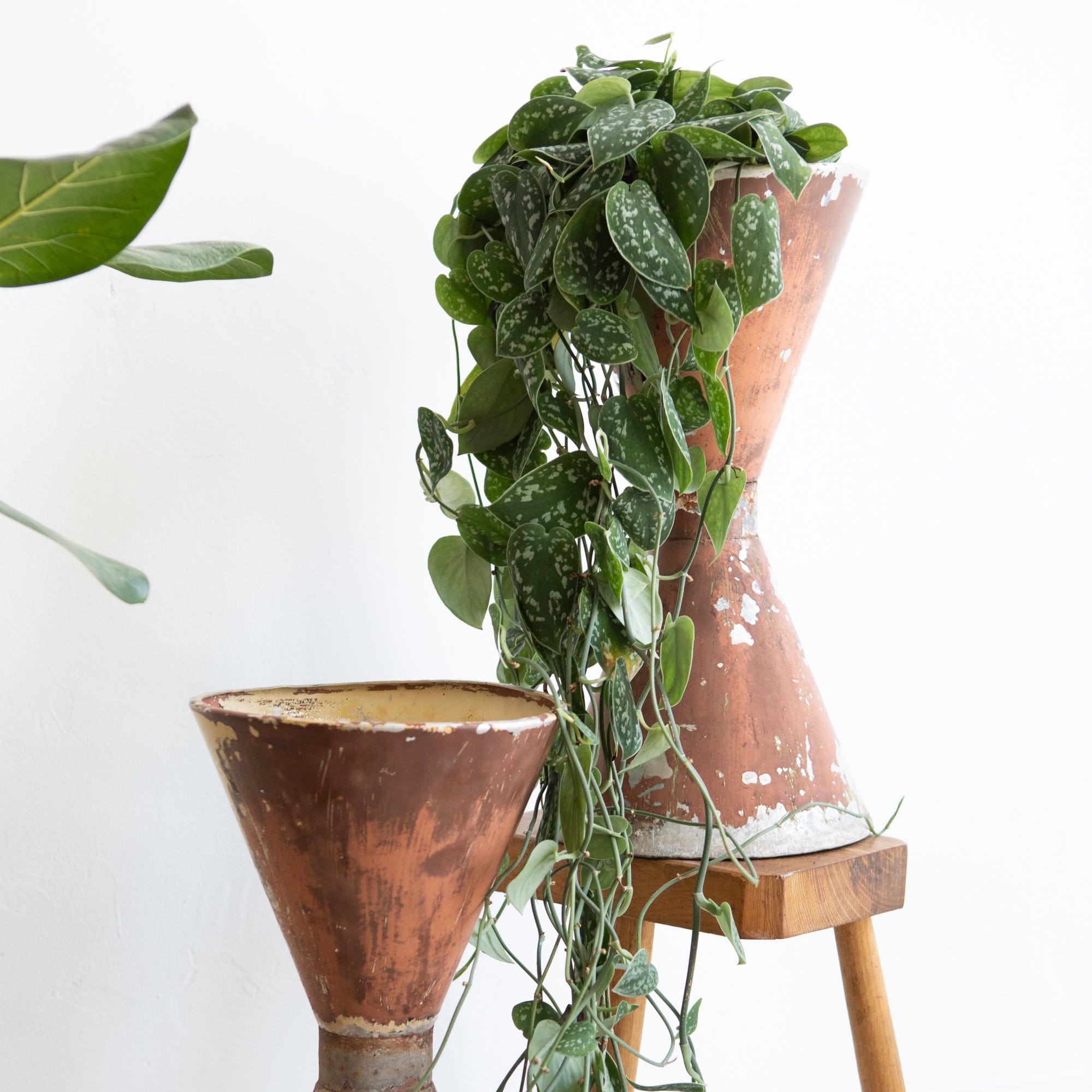 +COOP Pots + Planters Pair of Vintage Aluminum Planters