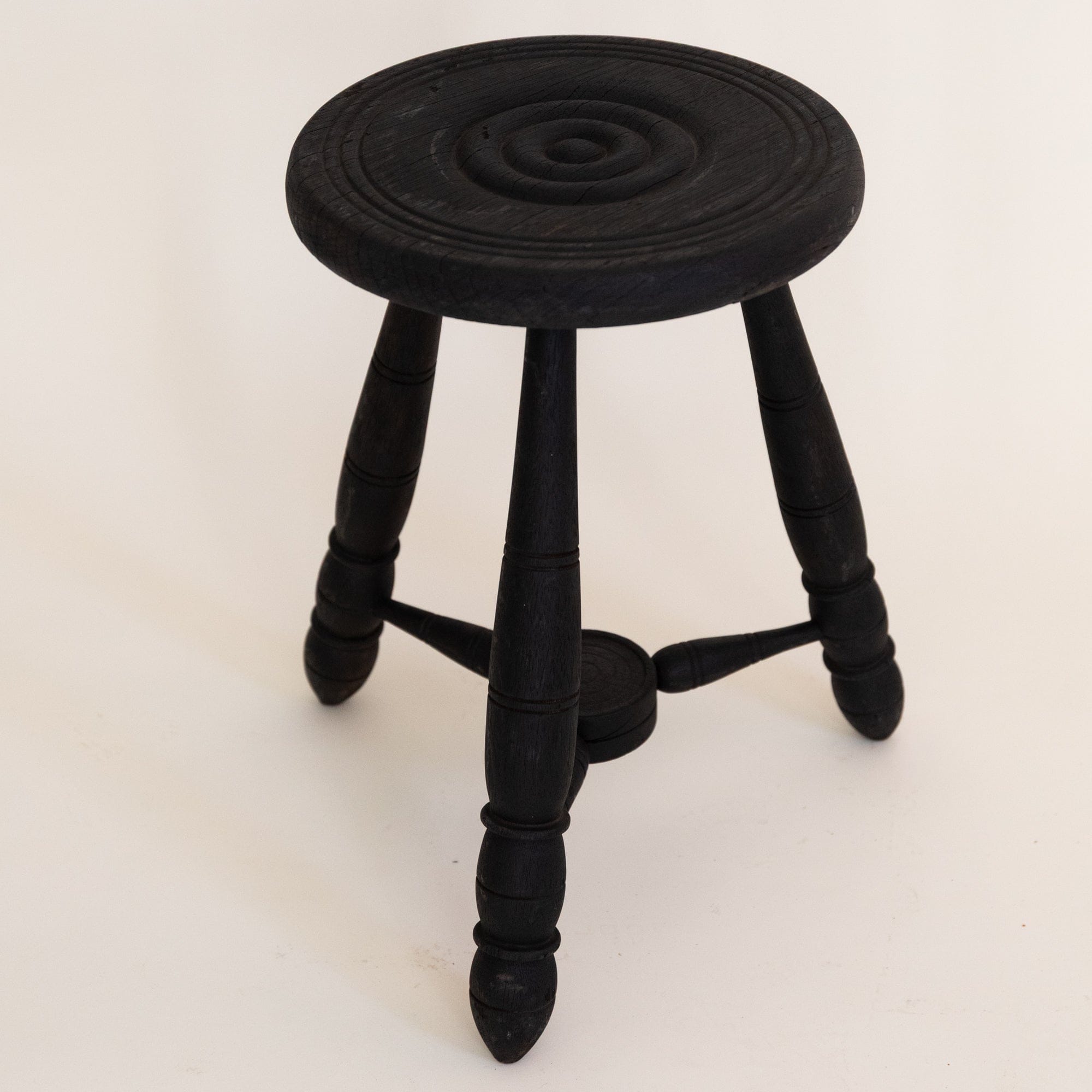 +COOP Vintage Seating 005 Vintage Tripod Stool in Black