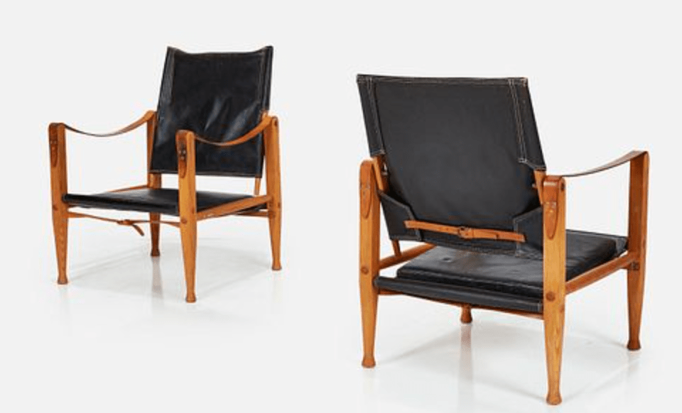 +COOP Vintage Seating Pair of 'Safari' Chairs by Kaare Klint