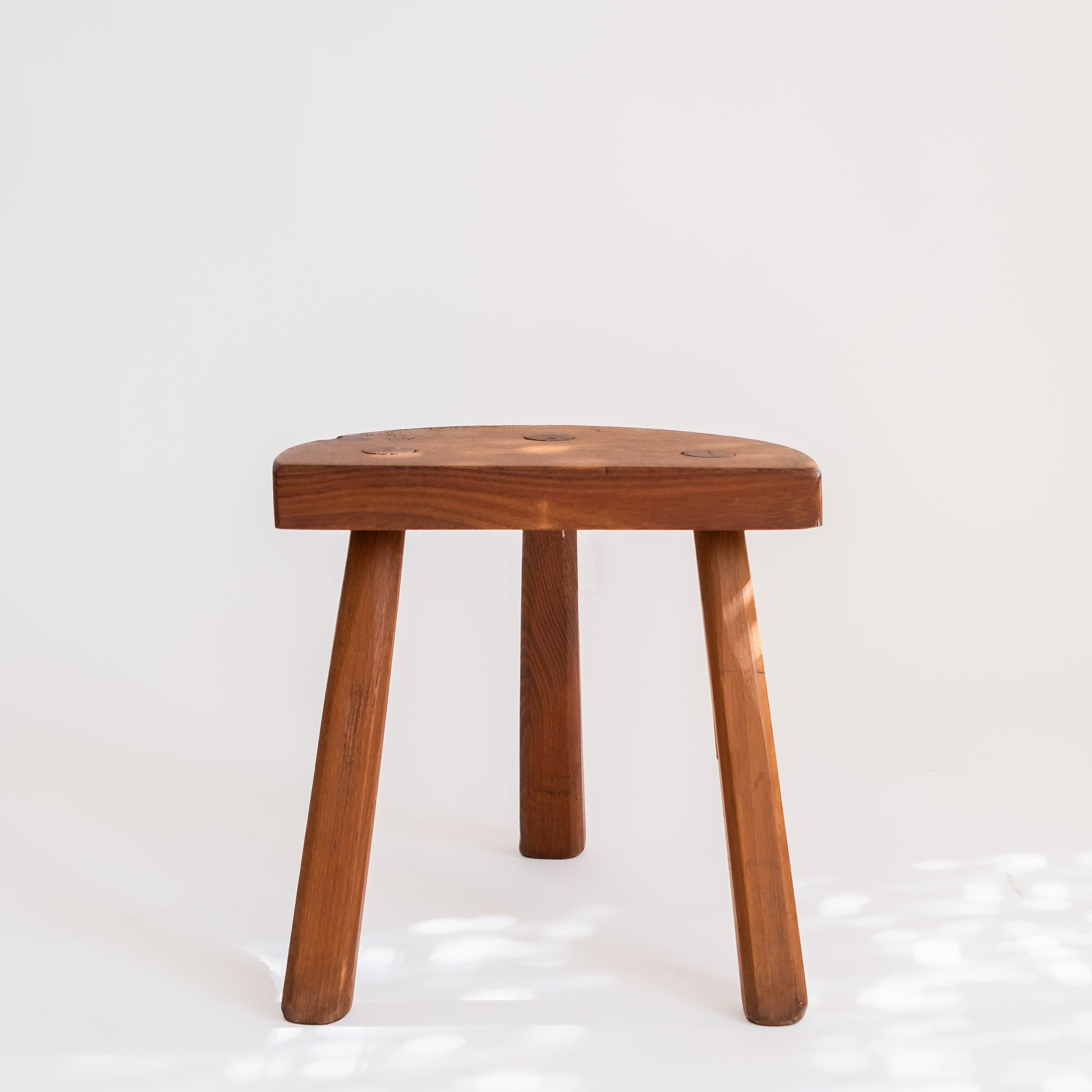 Vintage Pierre Chapo Style Side Table or Stool