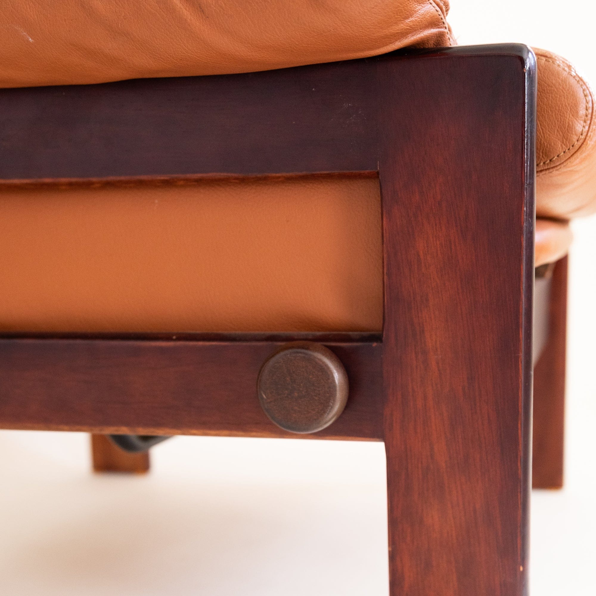 +COOP Vintage Seating Skippy Danish Leather Easy Chair