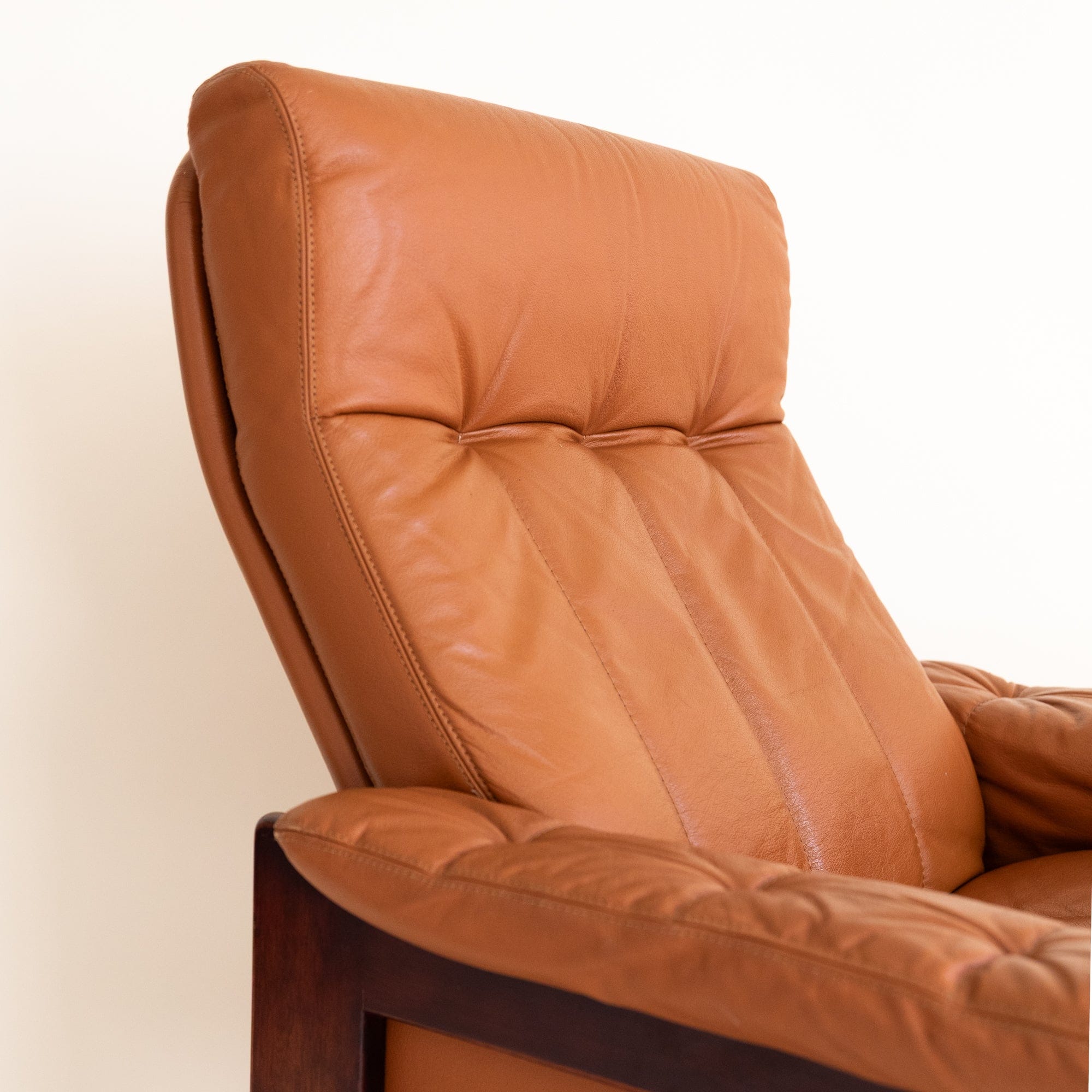 +COOP Vintage Seating Skippy Danish Leather Easy Chair