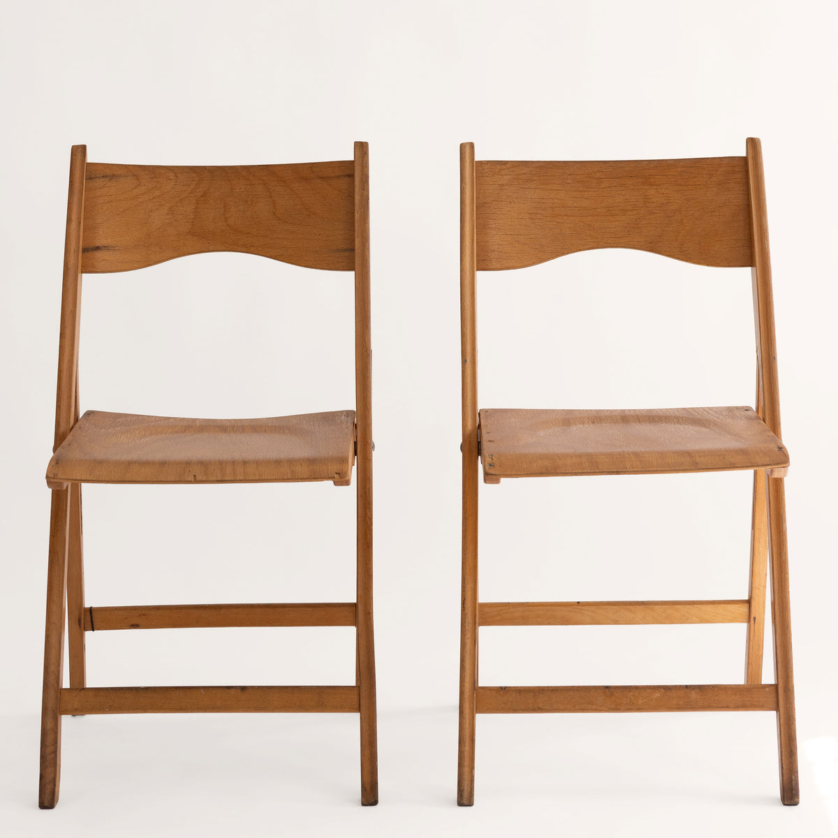 +COOP Vintage Seating Vintage Danish Beech Folding Chairs