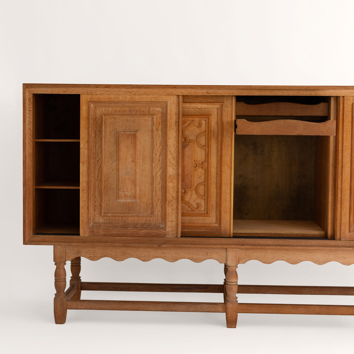 +COOP Vintage Storage Vintage Carved Oak Sideboard with Drawers