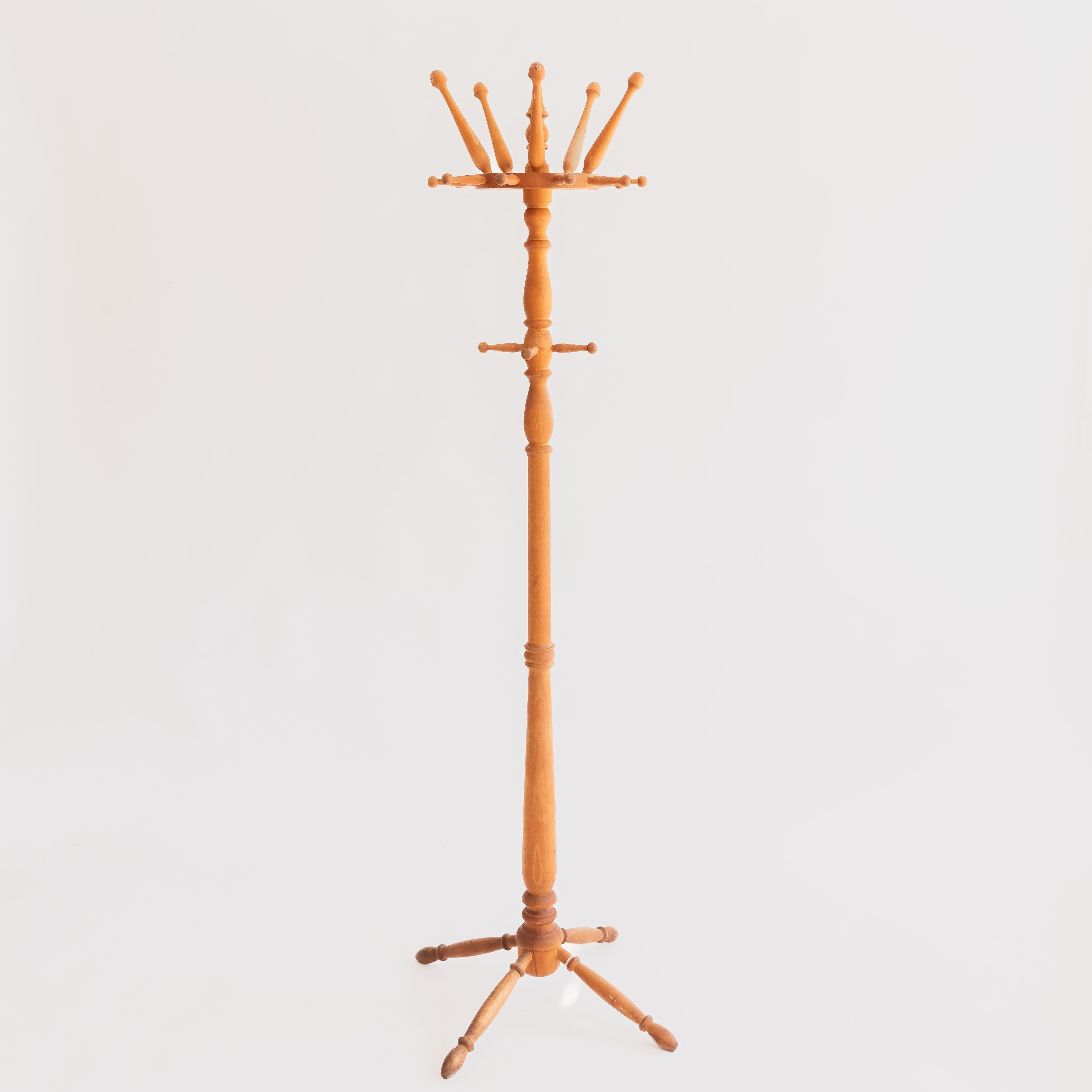+COOP Vintage Storage Vintage Danish Beech Coat Rack Stand