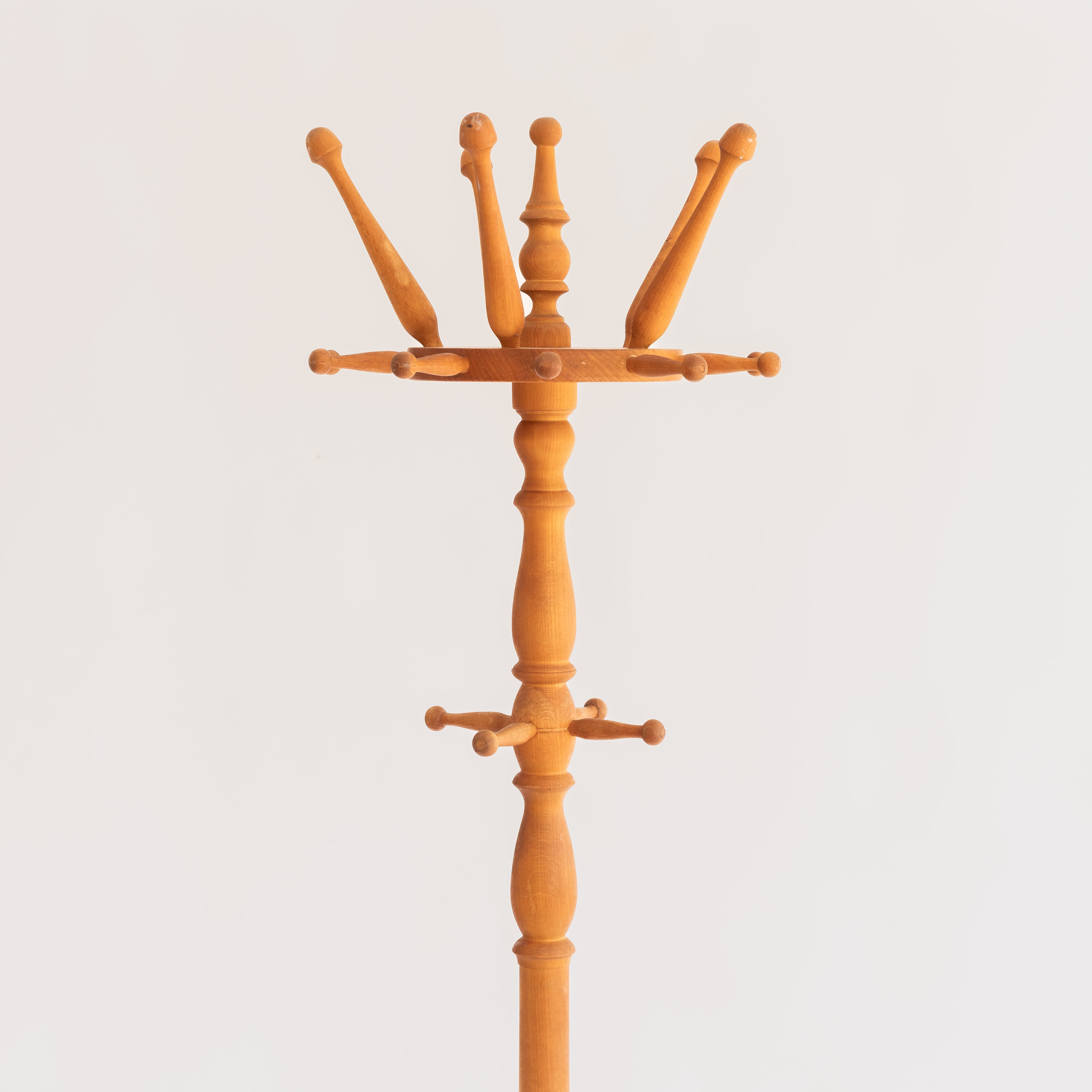 +COOP Vintage Storage Vintage Danish Beech Coat Rack Stand