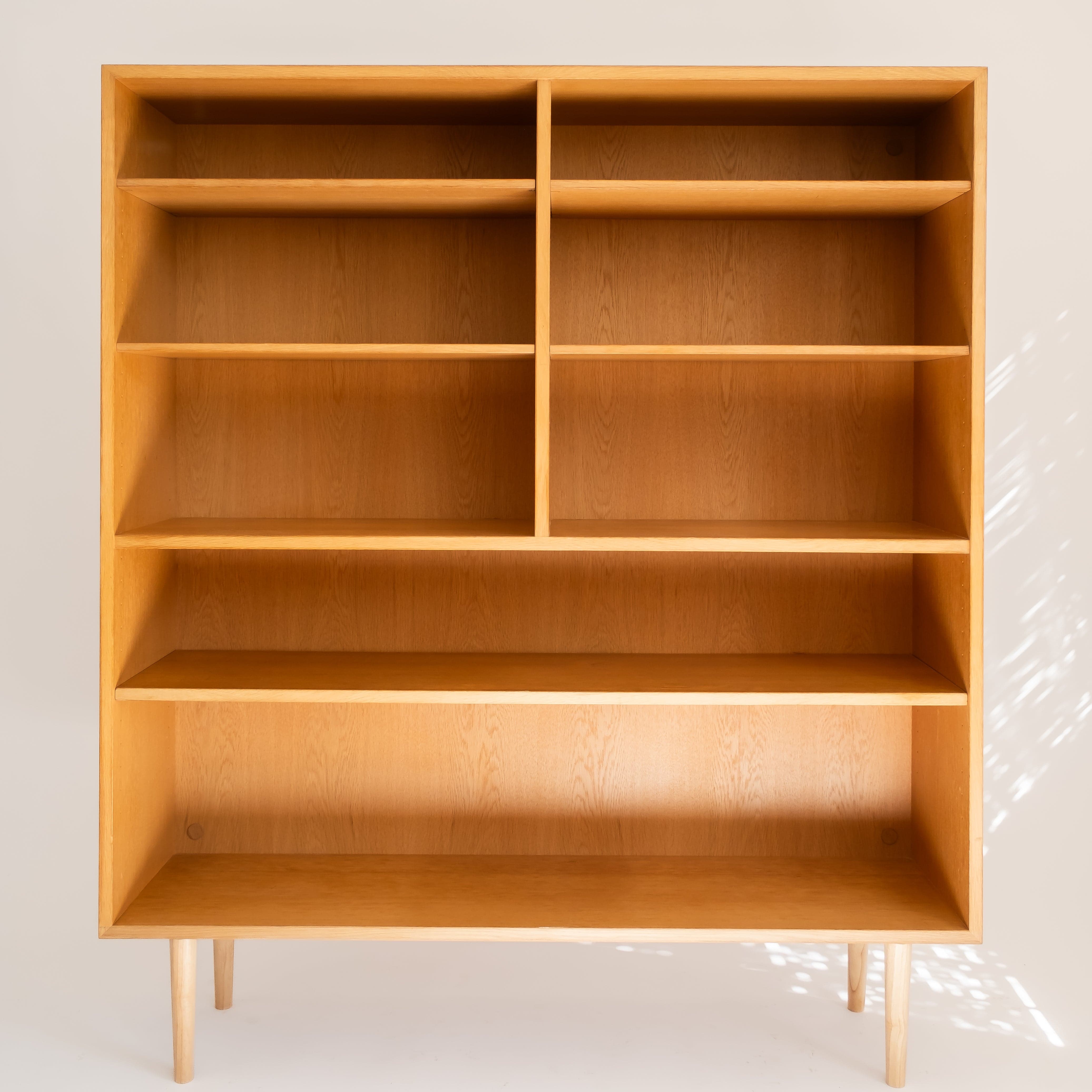 +COOP Vintage Storage Vintage  Danish Oak Bookcase by Omann Jun