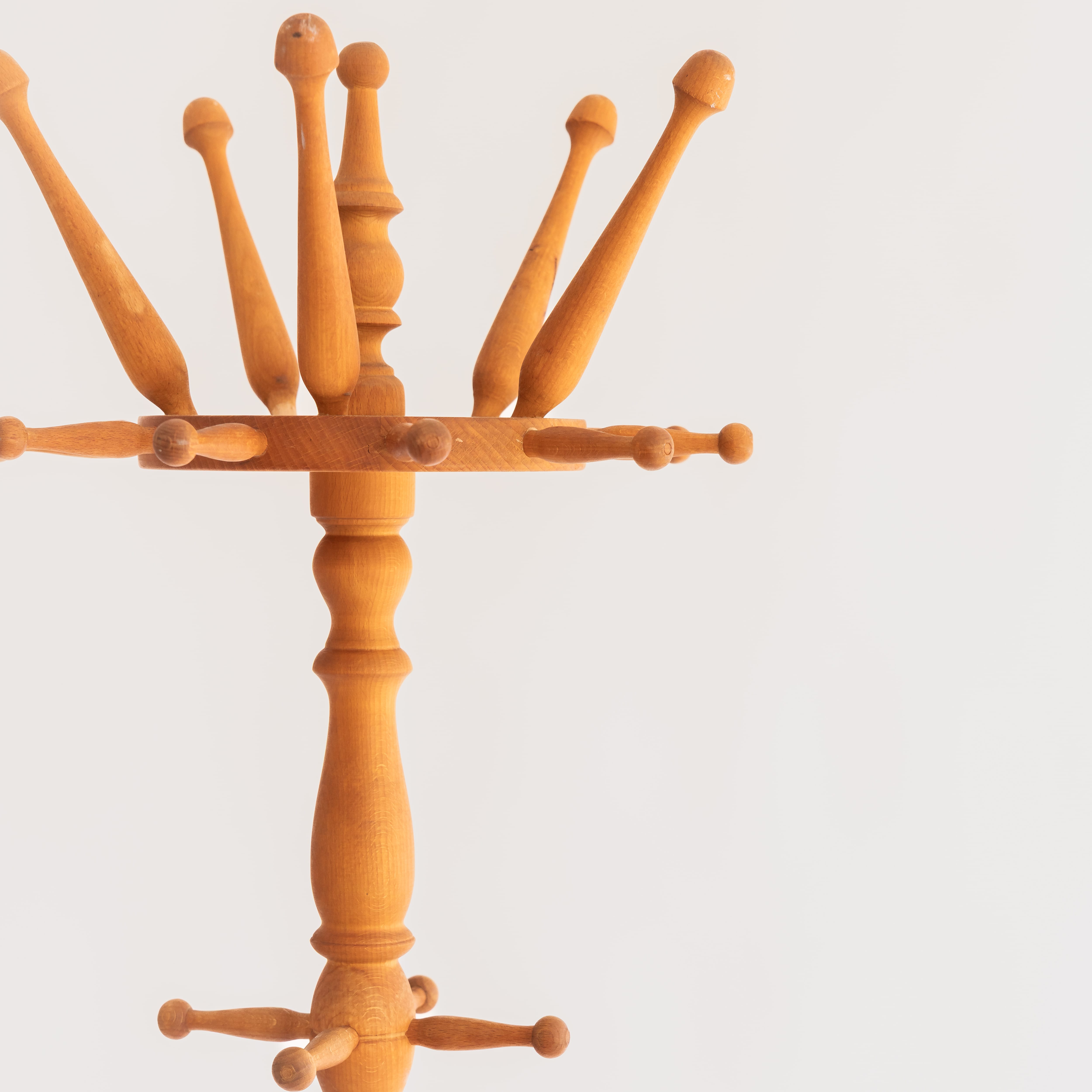 +COOP Vintage Storage Vintage Scandinavian Oak Coat Rack