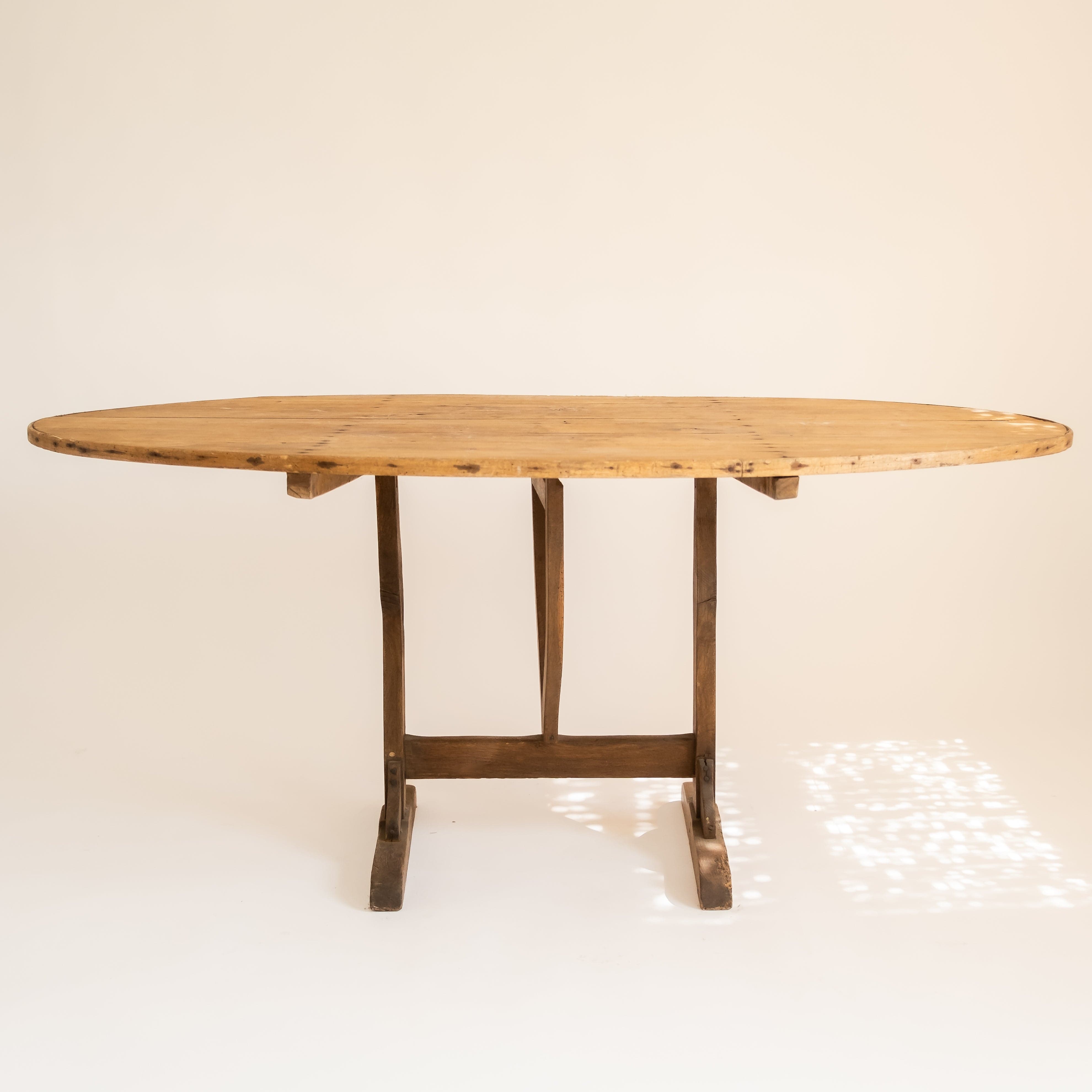 +COOP Vintage Tables Antique French Wine Tasting Table