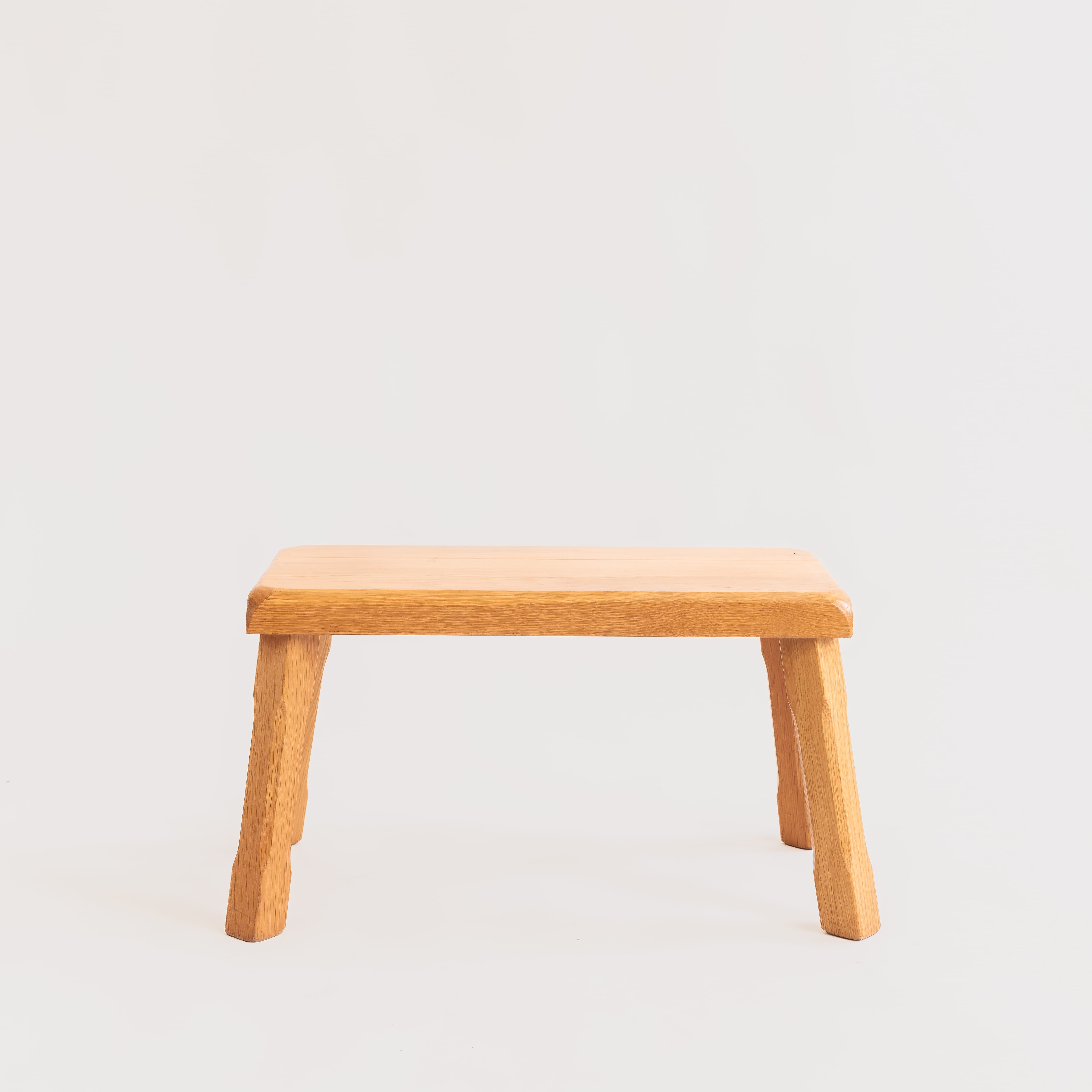 +COOP Vintage Tables Large Vintage Brutalist Dutch Oak Nesting Tables