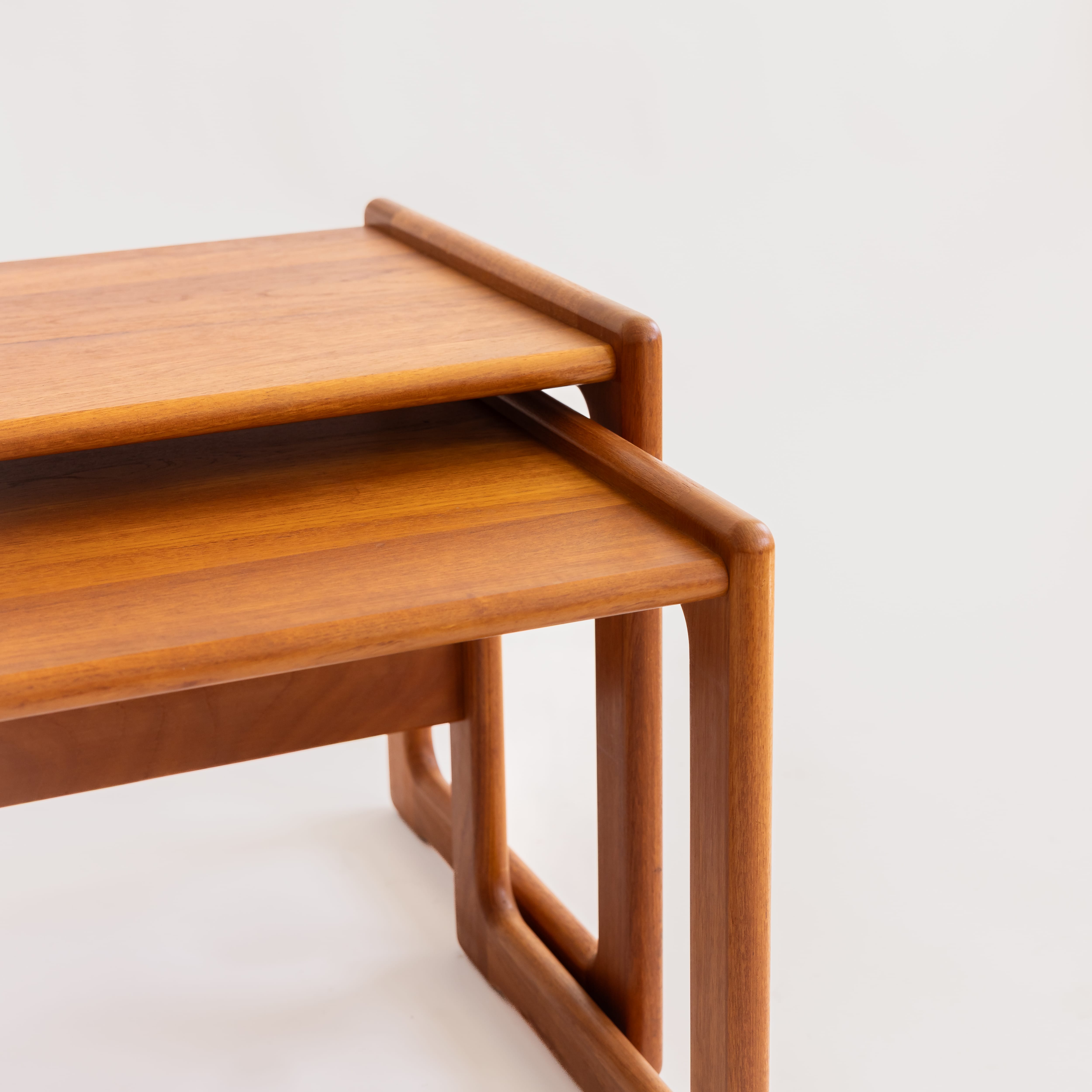 +COOP Vintage Tables Set of 3 Danish Teak Nesting Tables