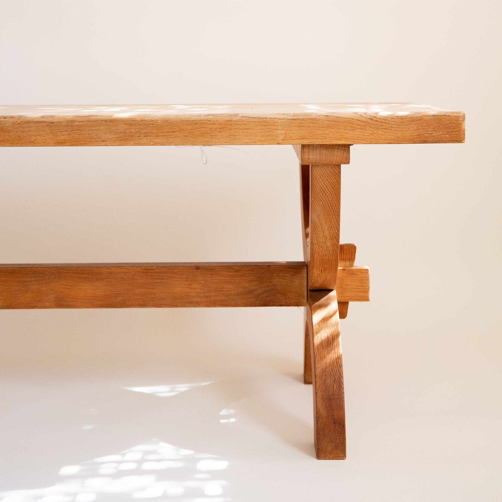 +COOP Vintage Tables Swedish Oak Sawbuck Coffee Table