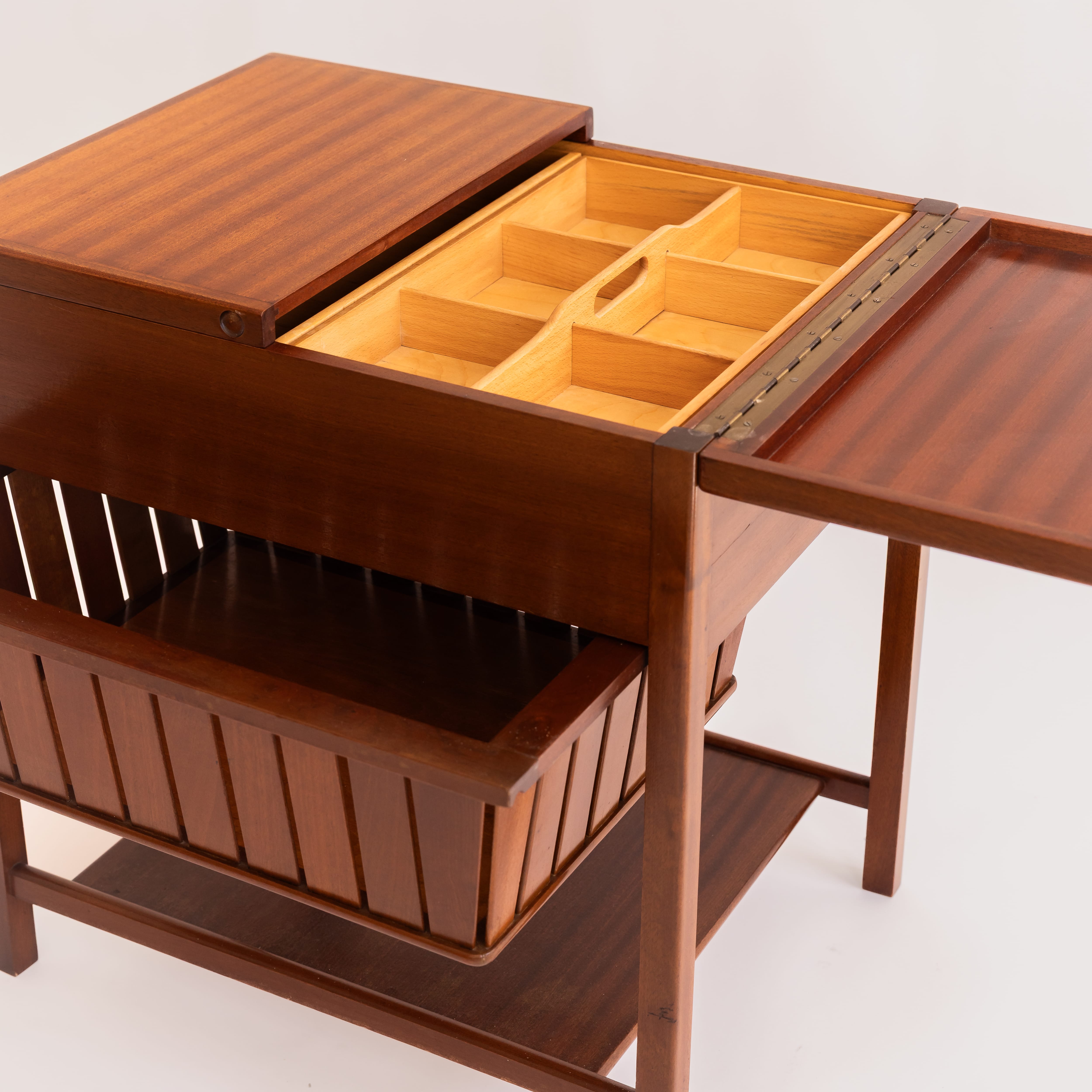+COOP Vintage Tables Vintage Børge Mogensen Danish Teak Sewing Table