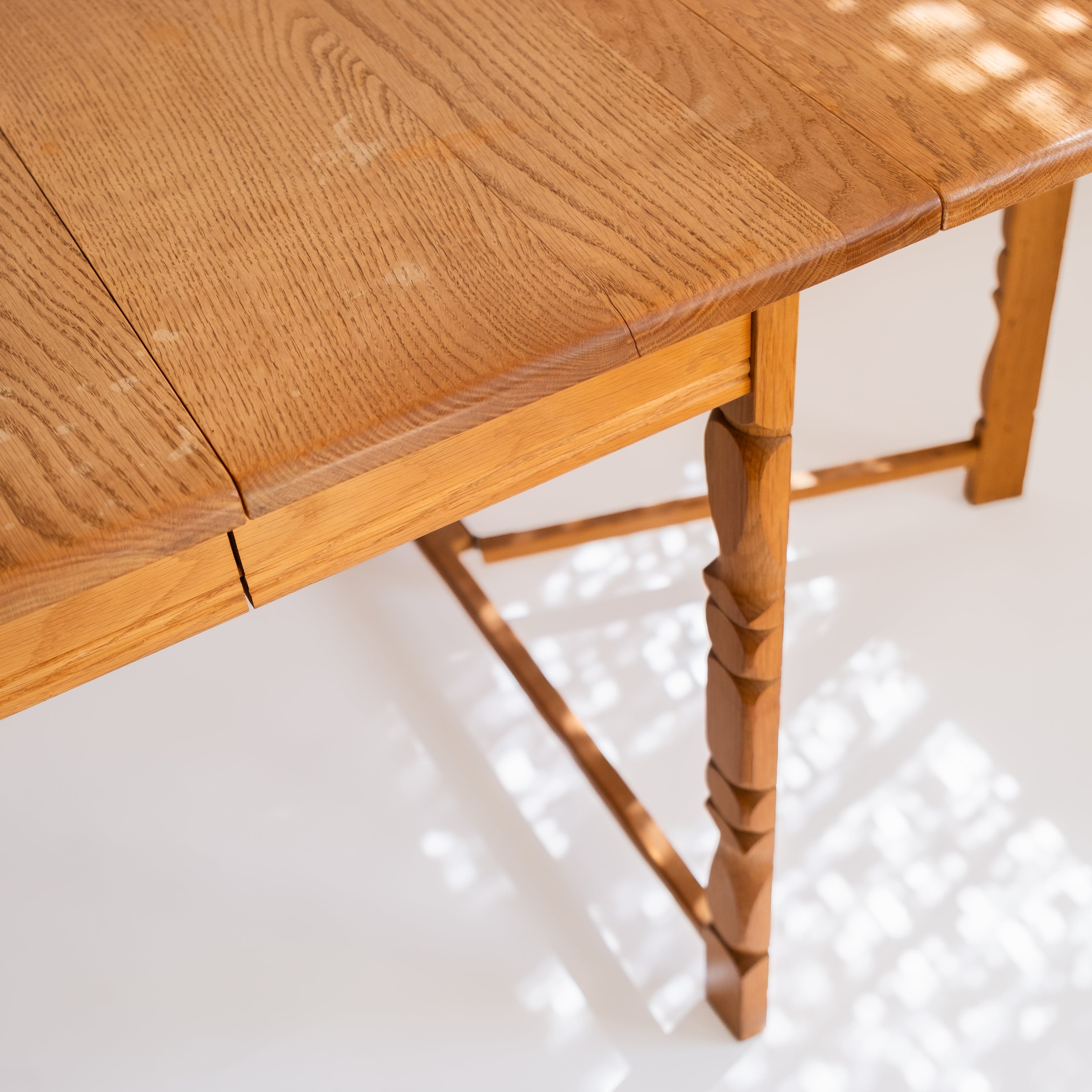 +COOP Vintage Tables Vintage Henning Kjaernulf Style Danish Oak Dining Table