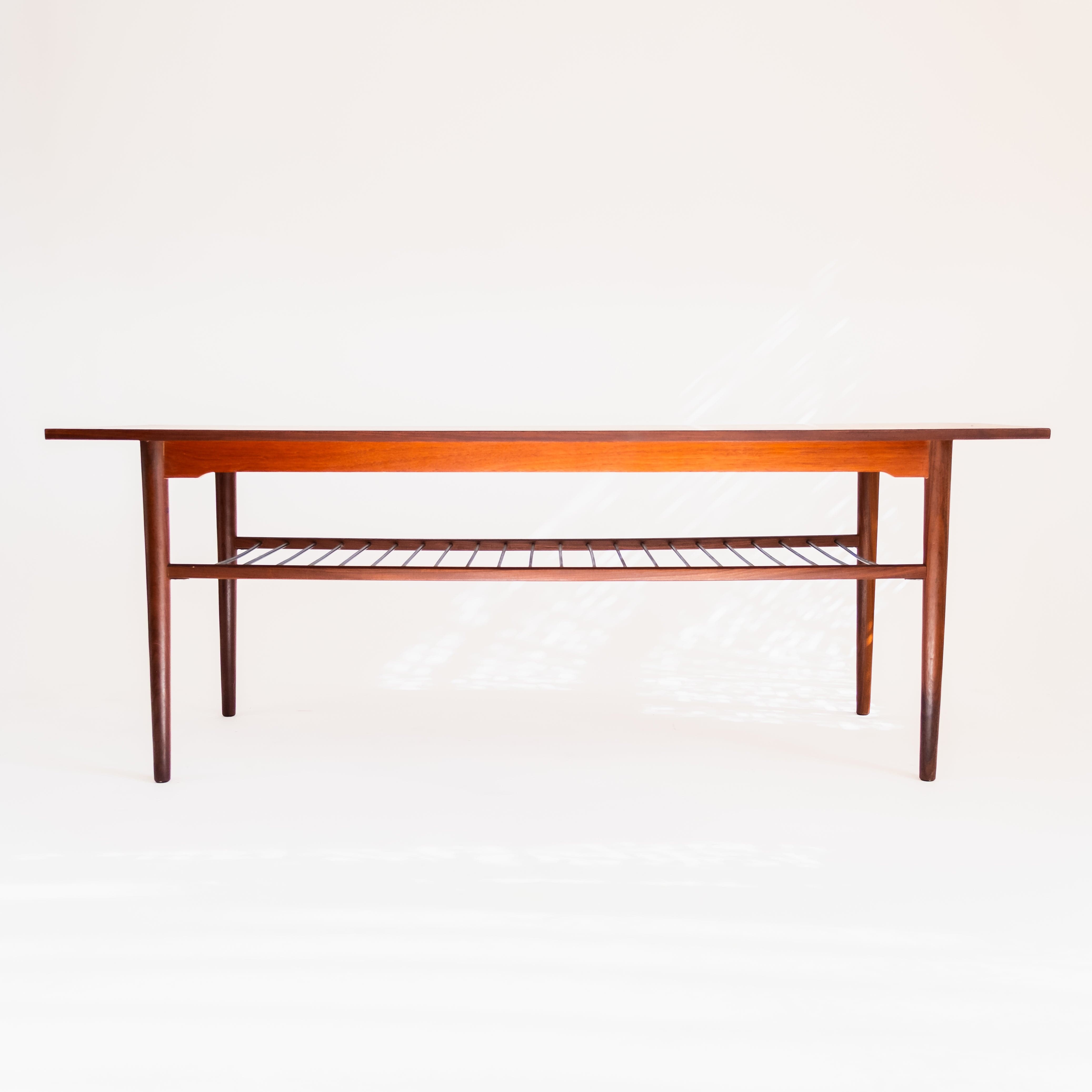 +COOP Vintage Tables Vintage Kofod Larsen Style Danish Teak Coffee Table