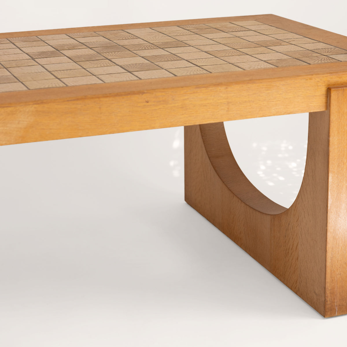 +COOP Vintage Tables Vintage Oak Ceramic Tile Topped Coffee Table