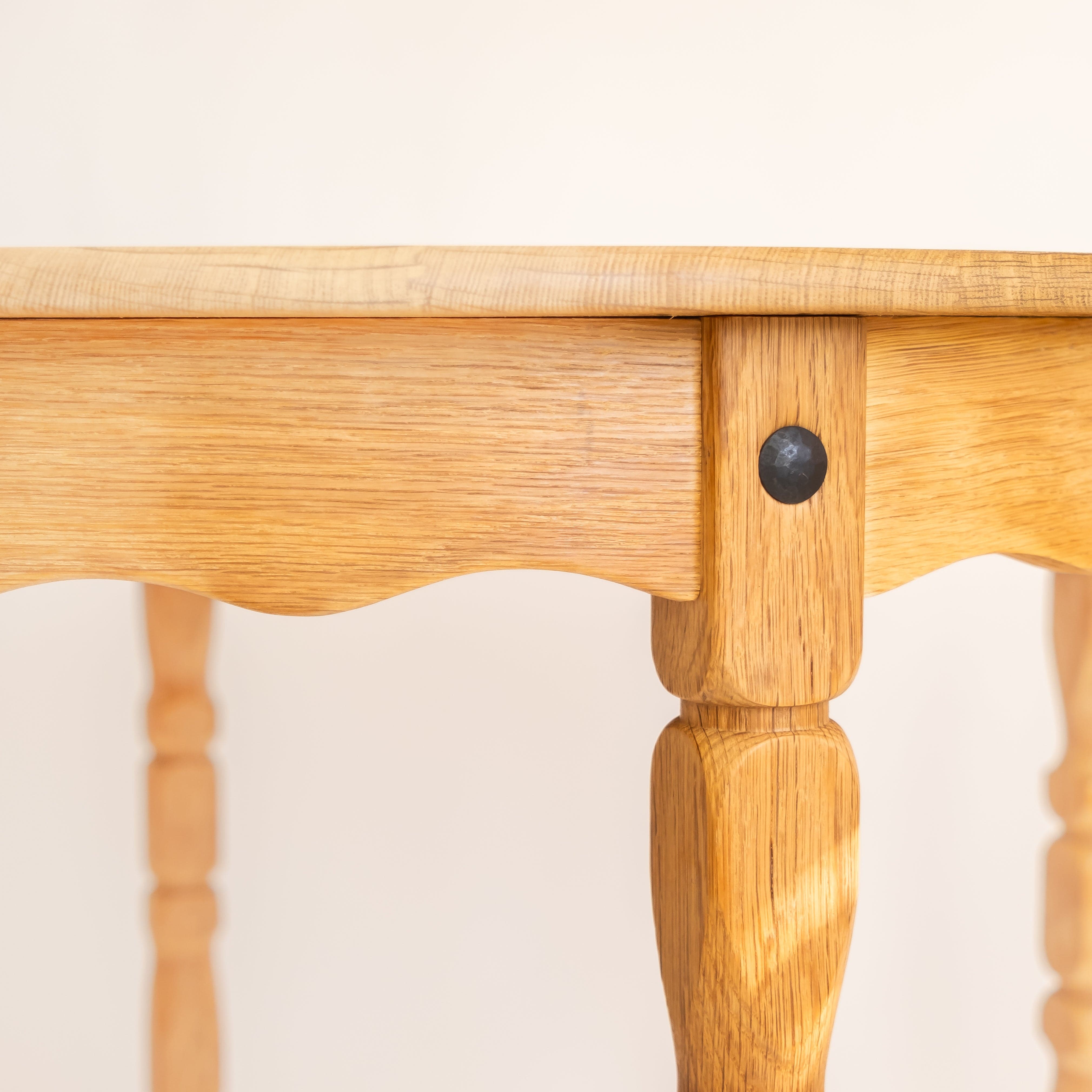 +COOP Vintage Tables Vintage Oak Dining Table with Sculpted Legs