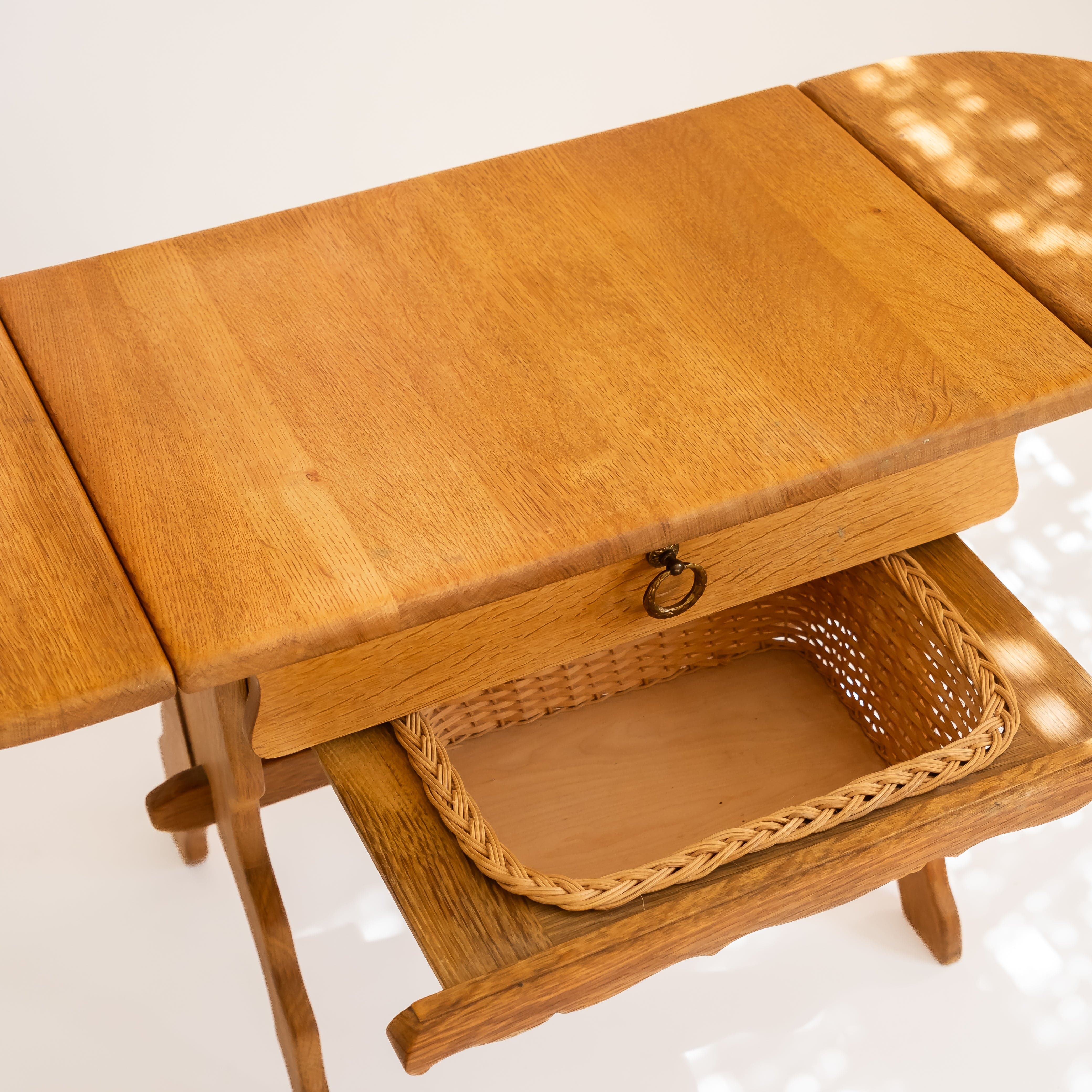 +COOP Vintage Tables Vintage Oak Sewing Table