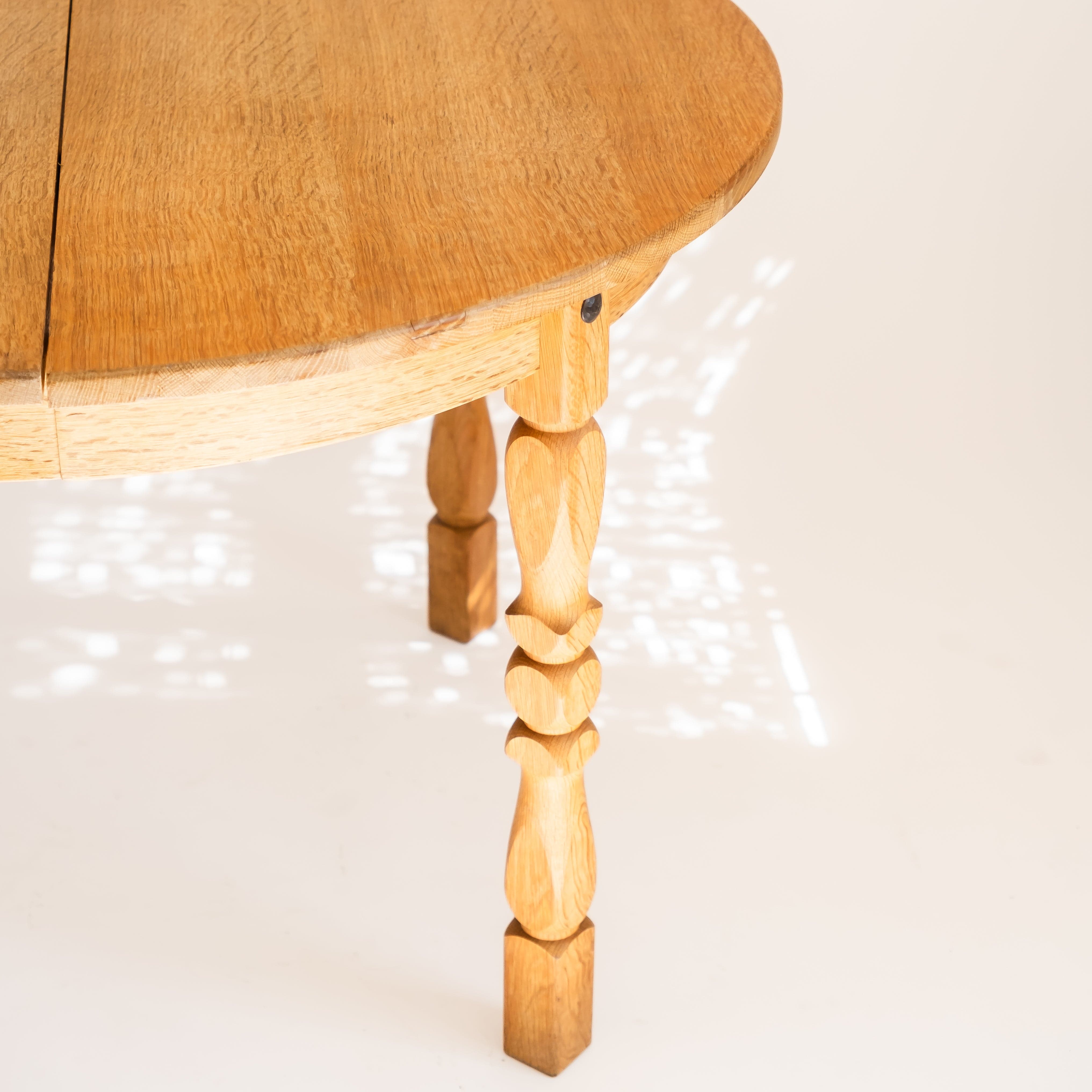 +COOP Vintage Tables Vintage Oak Table with carved legs