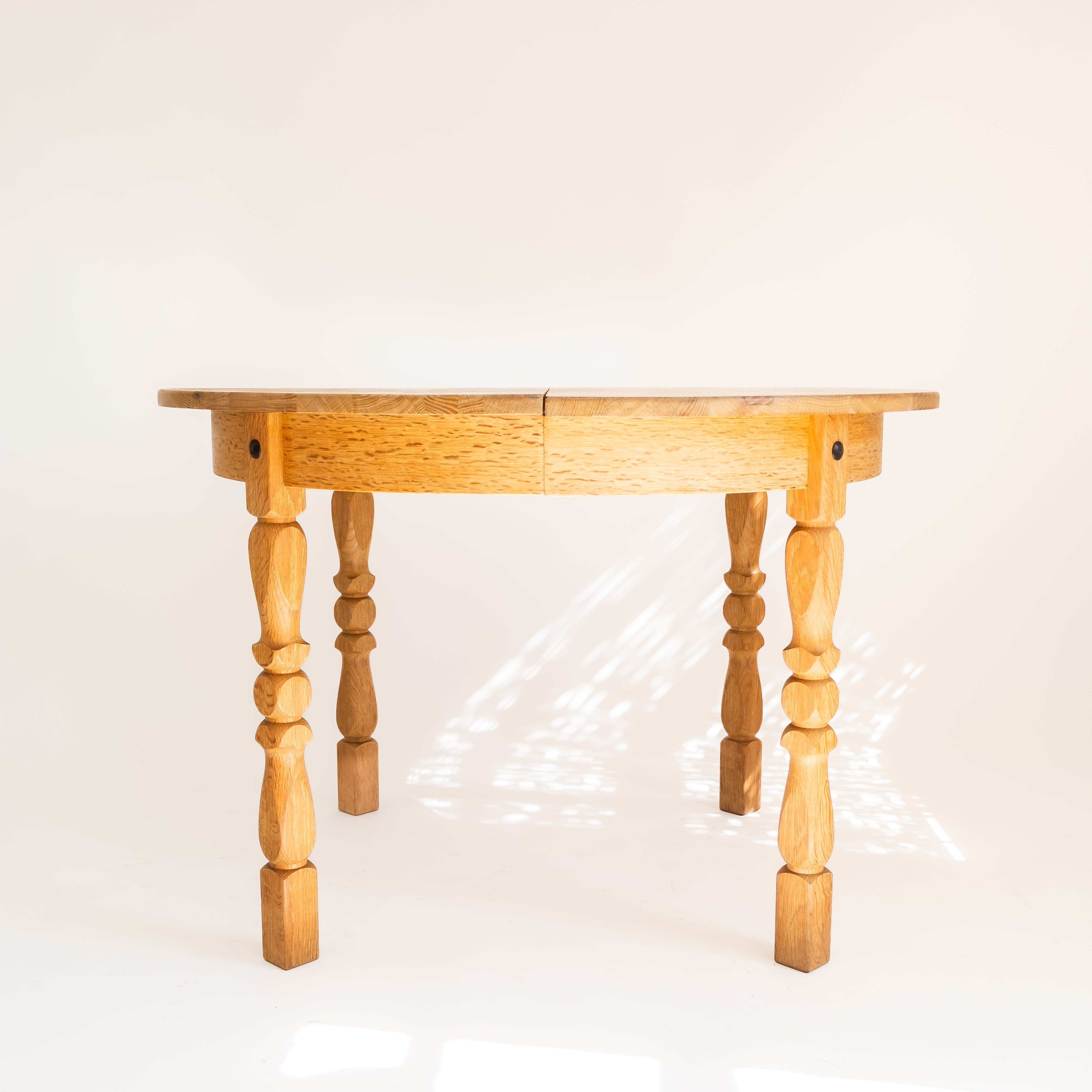 +COOP Vintage Tables Vintage Oak Table with carved legs