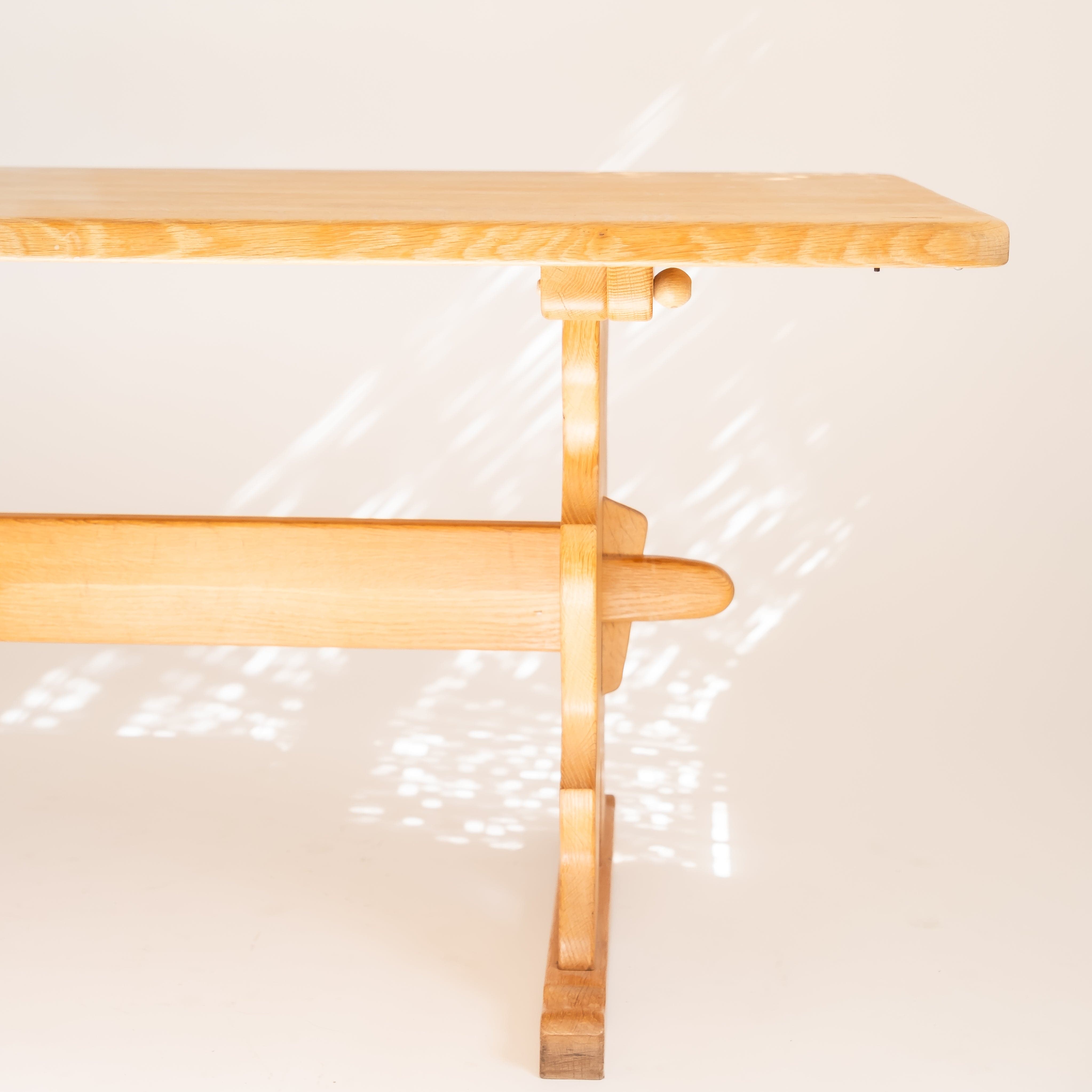 +COOP Vintage Tables Vintage Oak Trestle Table