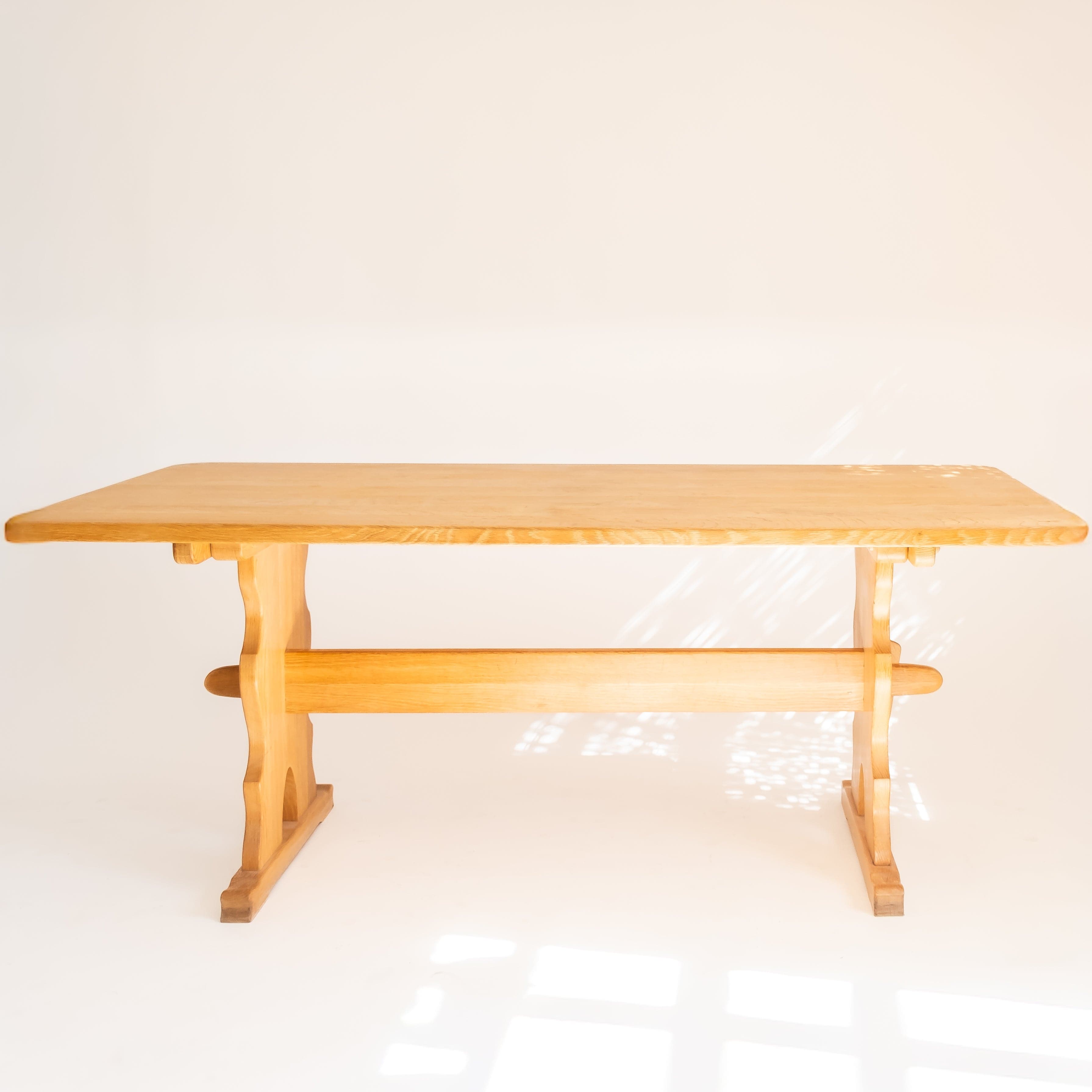 +COOP Vintage Tables Vintage Oak Trestle Table