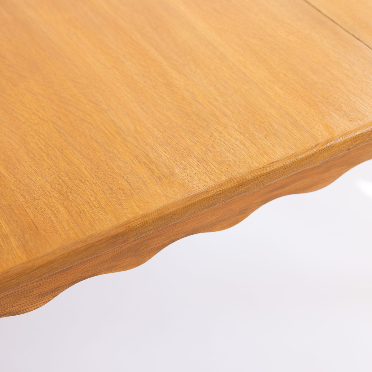 +COOP Vintage Tables Vintage Scalloped Oak Dining Table