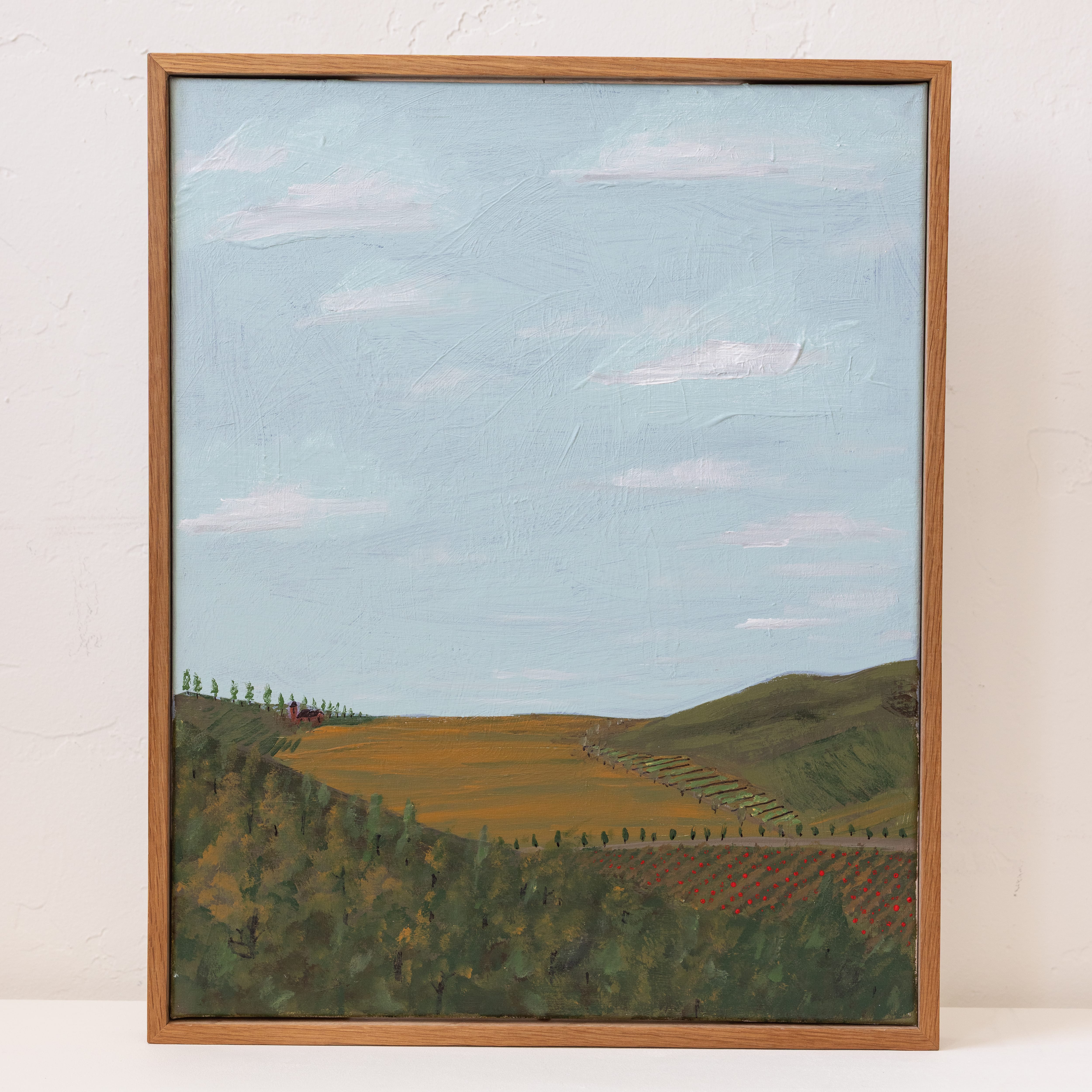 +COOP Wall Art Framed Abstract Painting | "Fertile Valley"