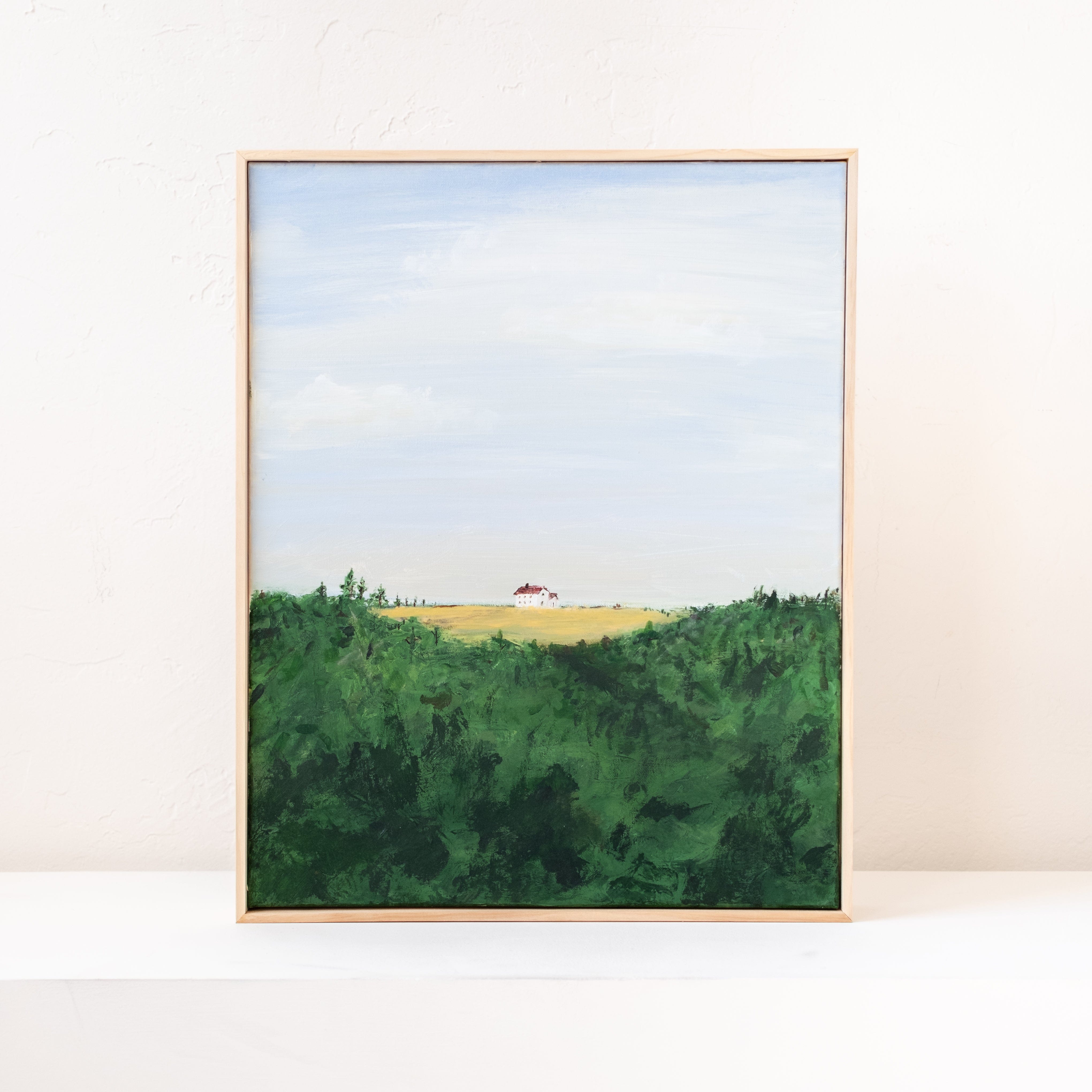 +COOP Wall Art Framed Abstract Painting | "Home Alone"