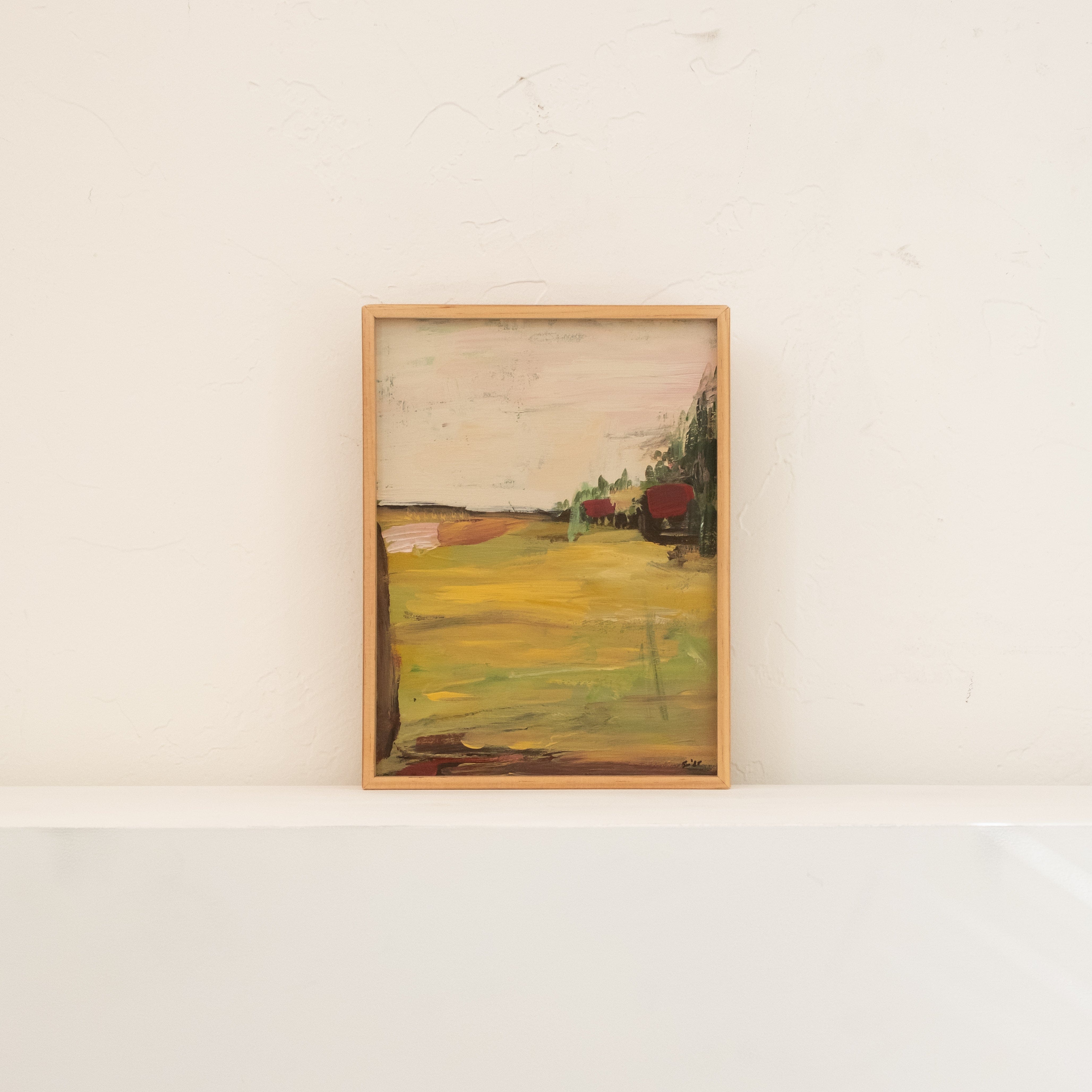 +COOP Wall Art Framed Abstract Painting | "Unplains 3"