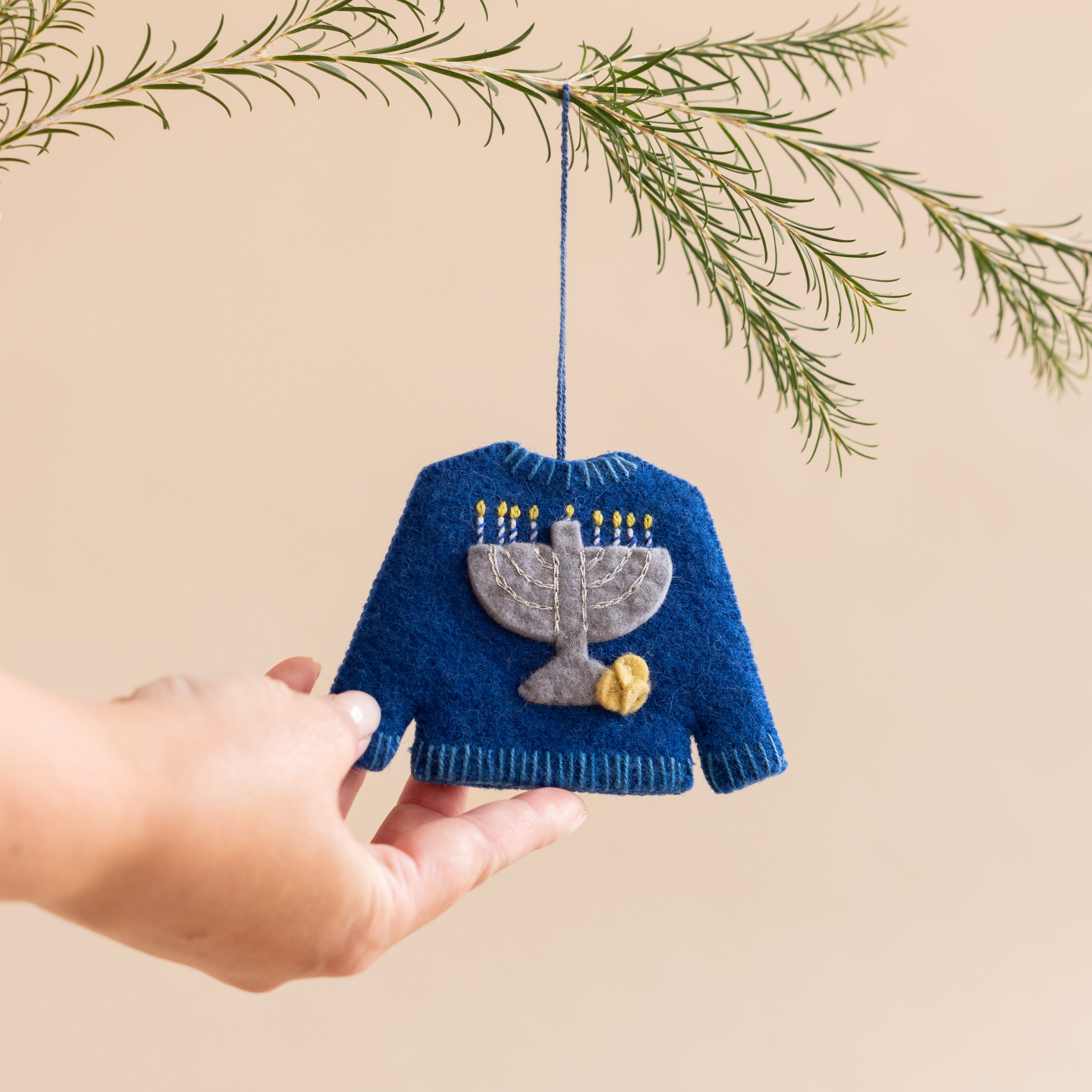 Craft Spring Seasonal Hanukkah Sweater Ornament