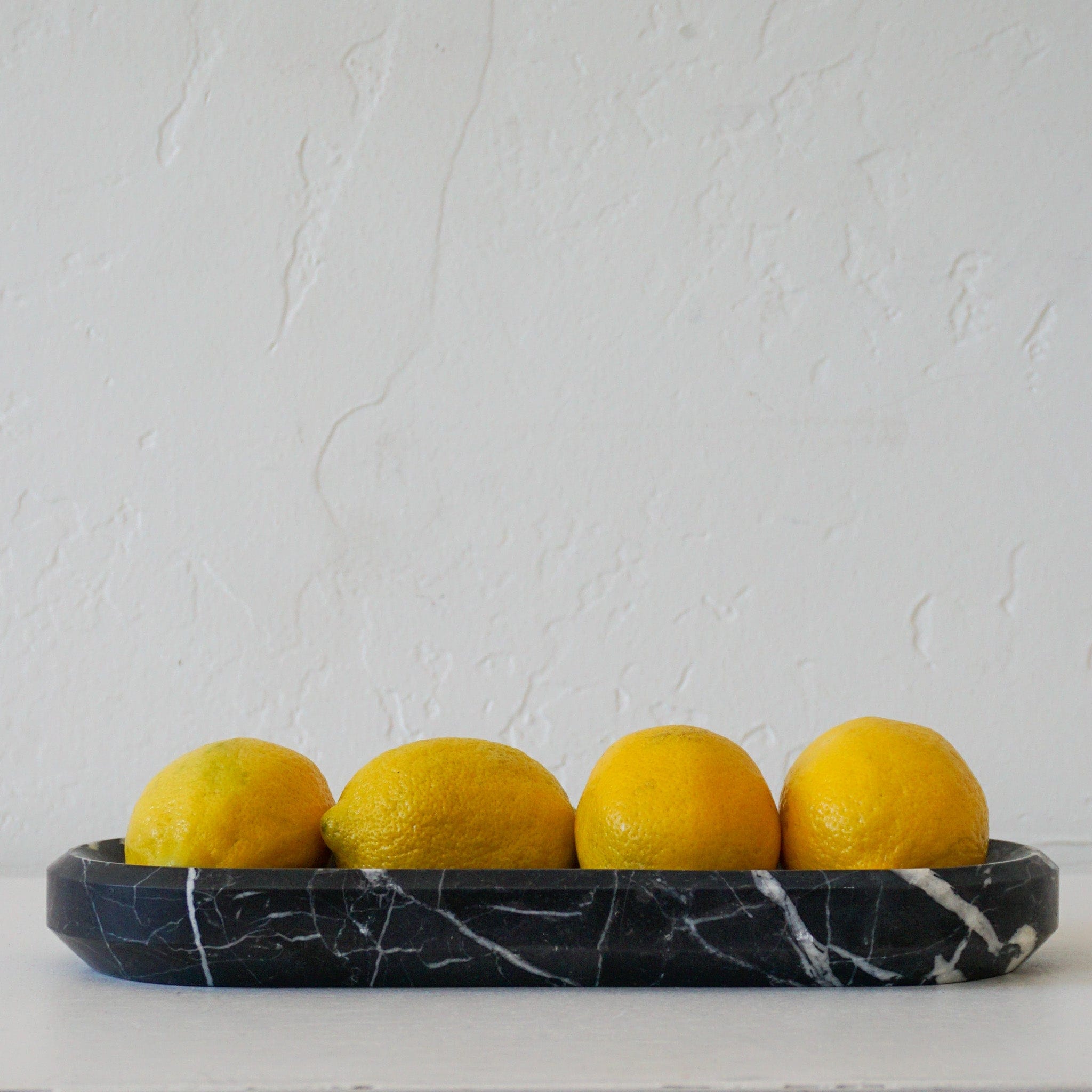 CRAIGHILL Trays + Catchalls Beveled Marble Bowl Long