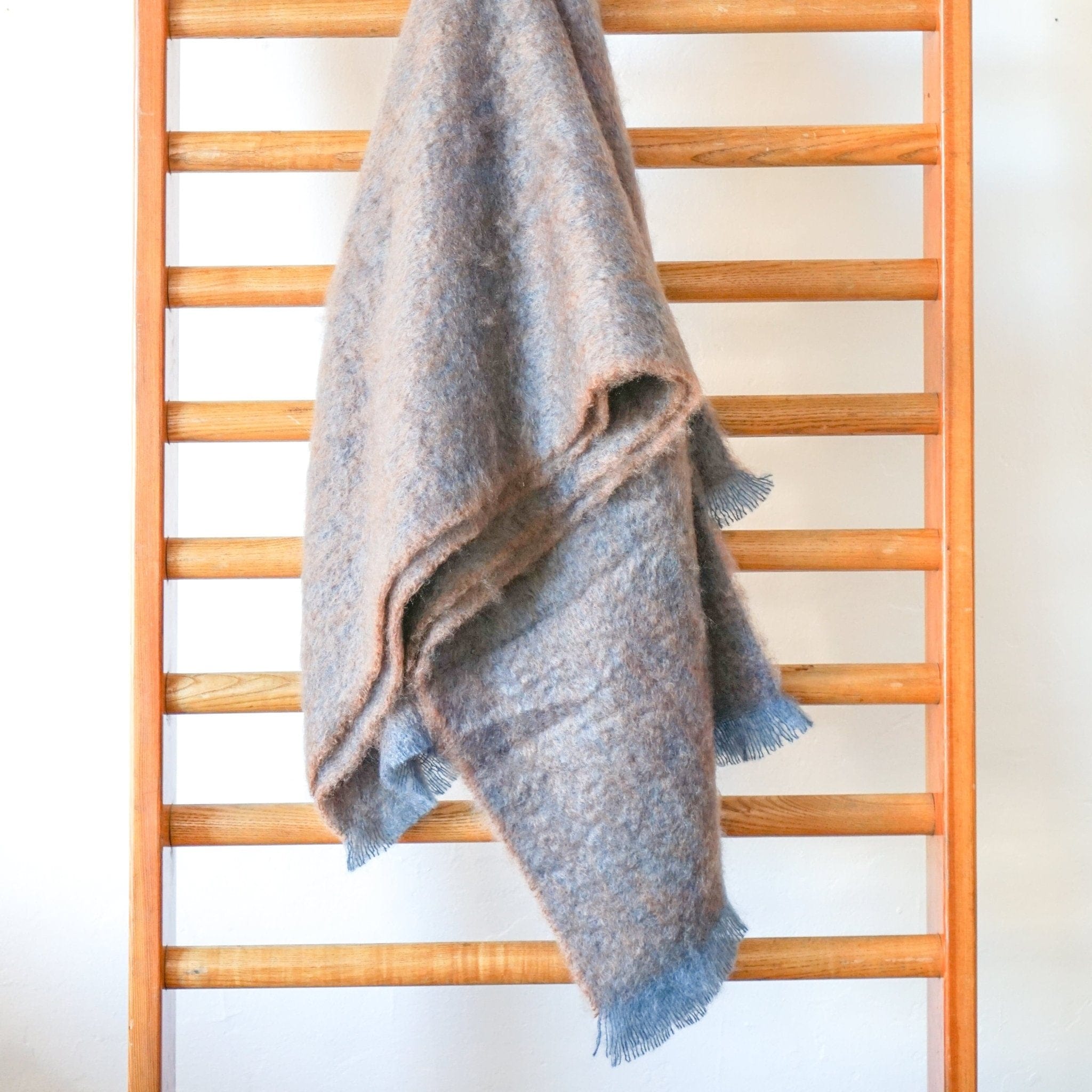 Cushendale Blankets + Throws Cocoa Clash Mohair Throws in Blue