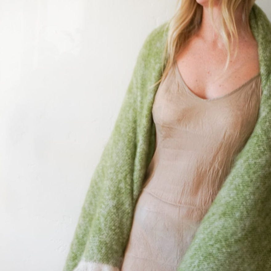 Cushendale Blankets + Throws Mohair Throws in Green