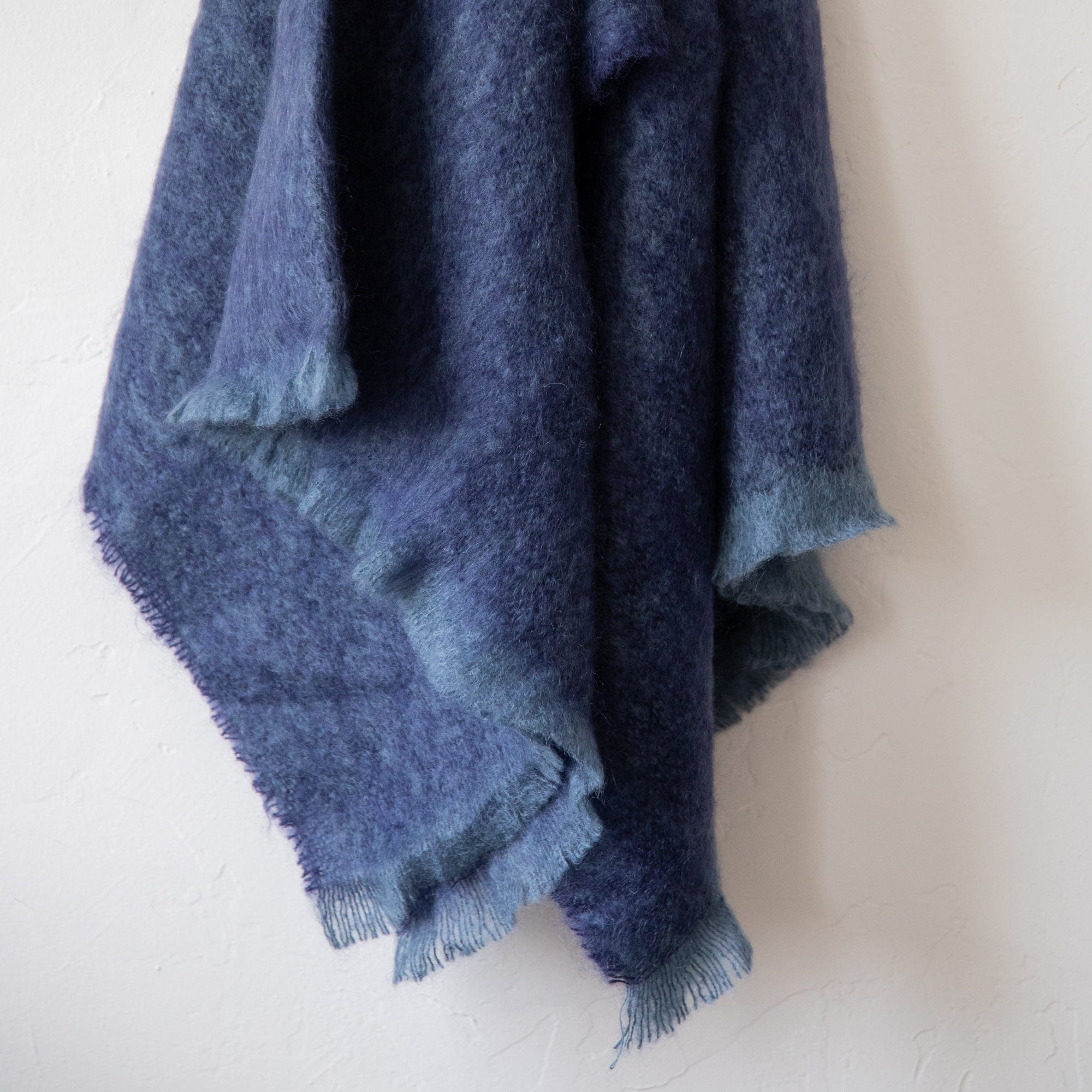 Cushendale Blankets + Throws Navy Mohair Throw