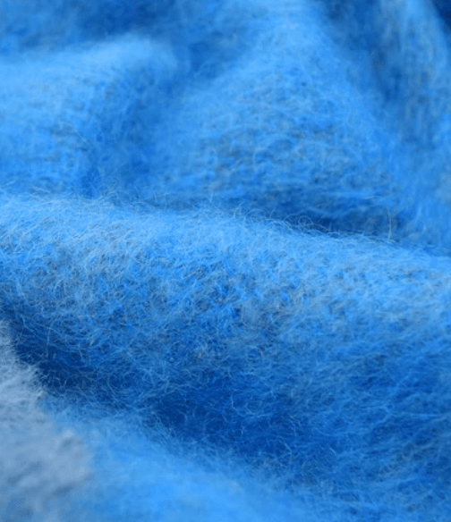 Cushendale Blankets + Throws Royal Mohair Throws in Blue