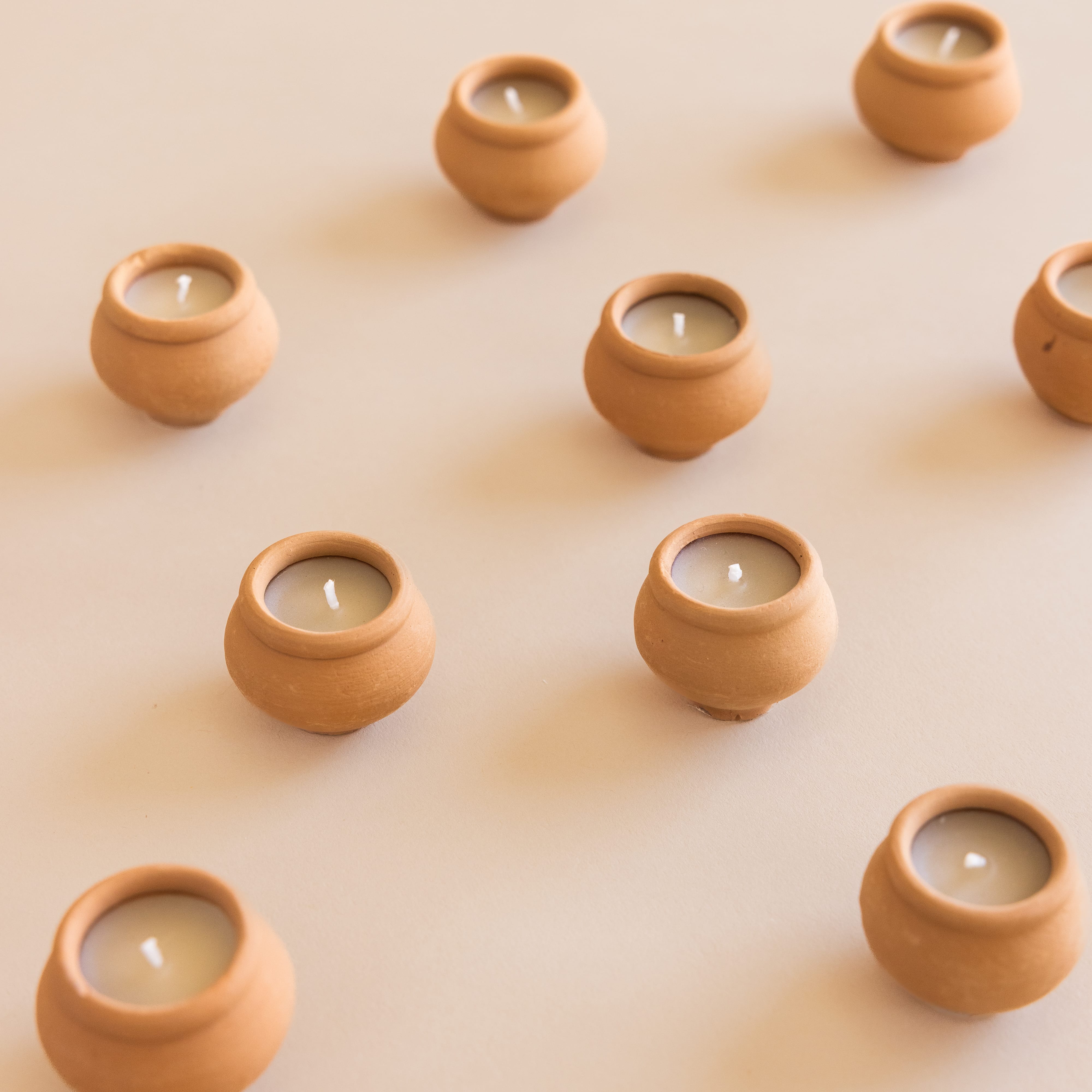 Dalit Goods Co Candles Terracotta Tea Light Candle Set